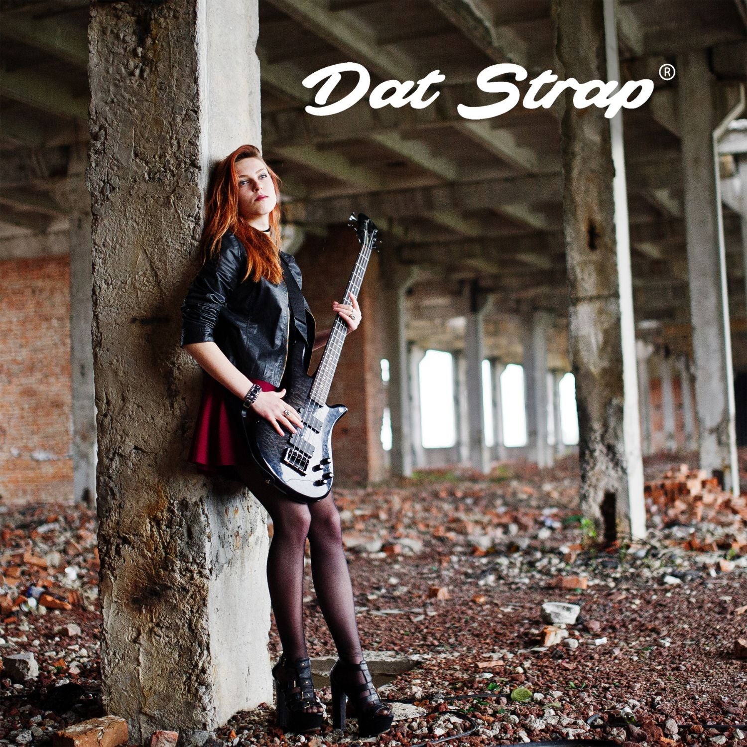 Dat Strap Leather Guitar Strap - Dark Brown