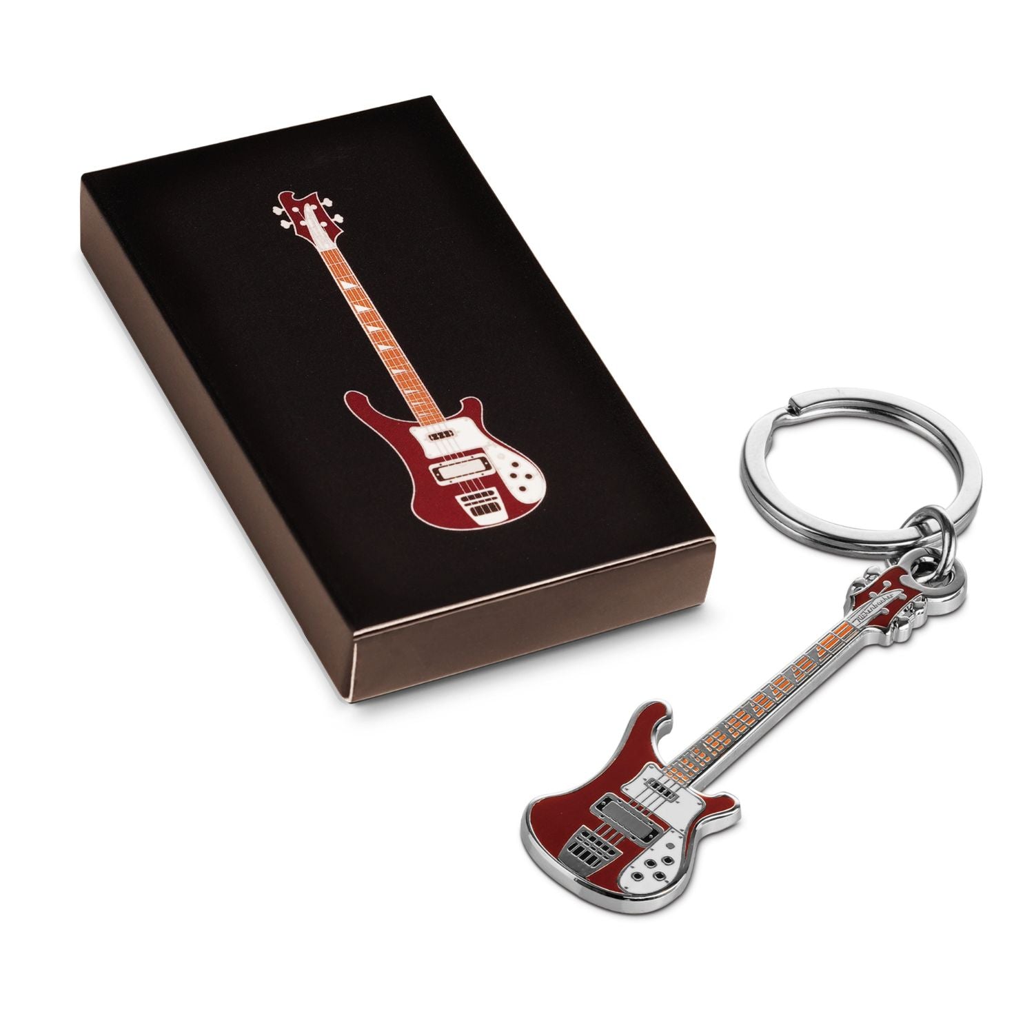 Pick Geek Mini Guitar Keyrings - Guitar & Bass Keyring Collection