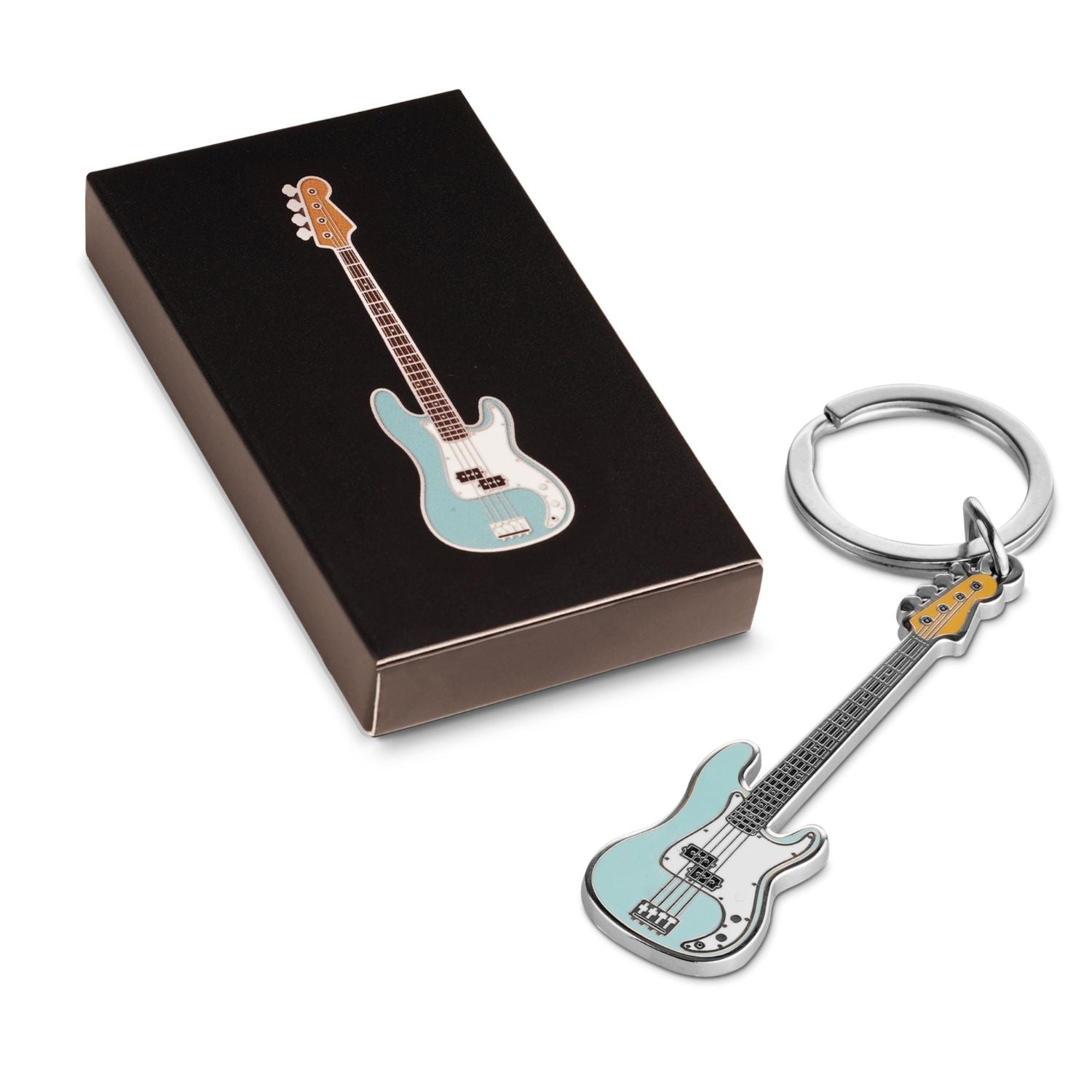 Pick Geek Mini Guitar Keyrings - Guitar & Bass Keyring Collection