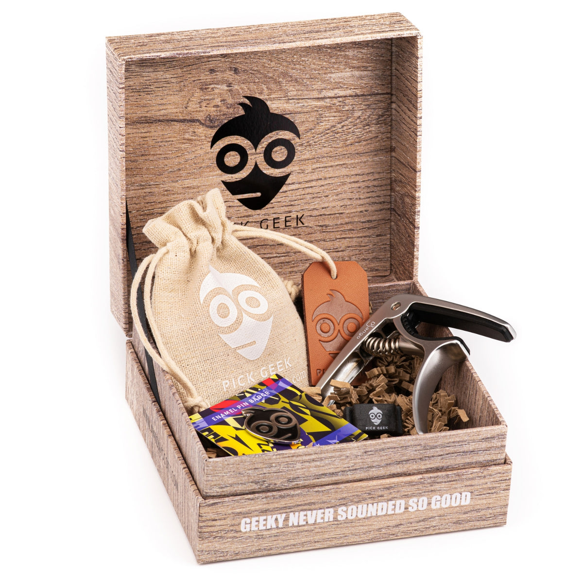 Pick Geek Capo Bundle Set - Guitar Accessories Gift Set