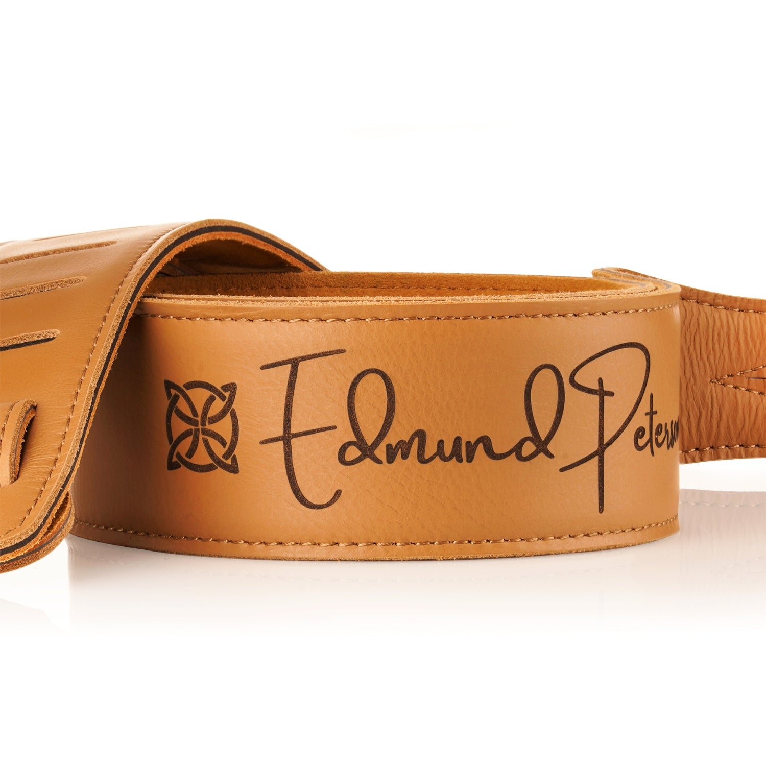 Dat Strap Wide Personalised Leather Guitar Strap