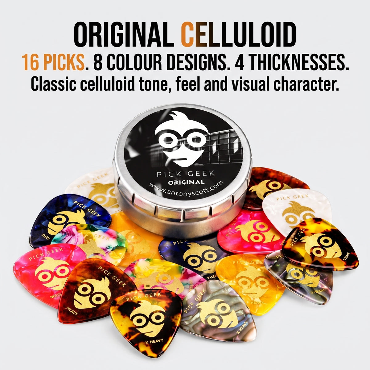 Pick Geek TRIO Guitar Pick Set - Premium Gift Edition