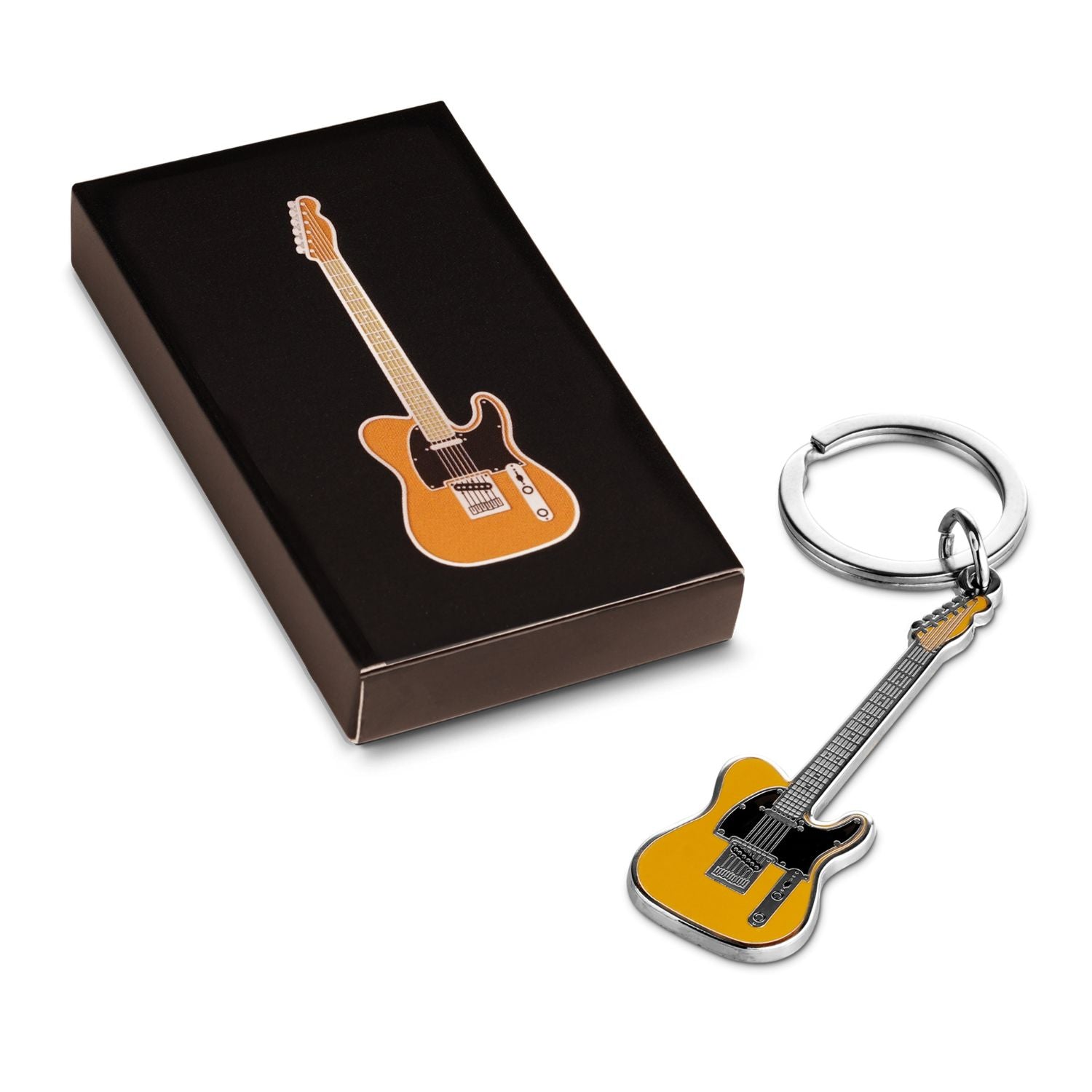 Pick Geek Mini Guitar Keyrings - Guitar & Bass Keyring Collection