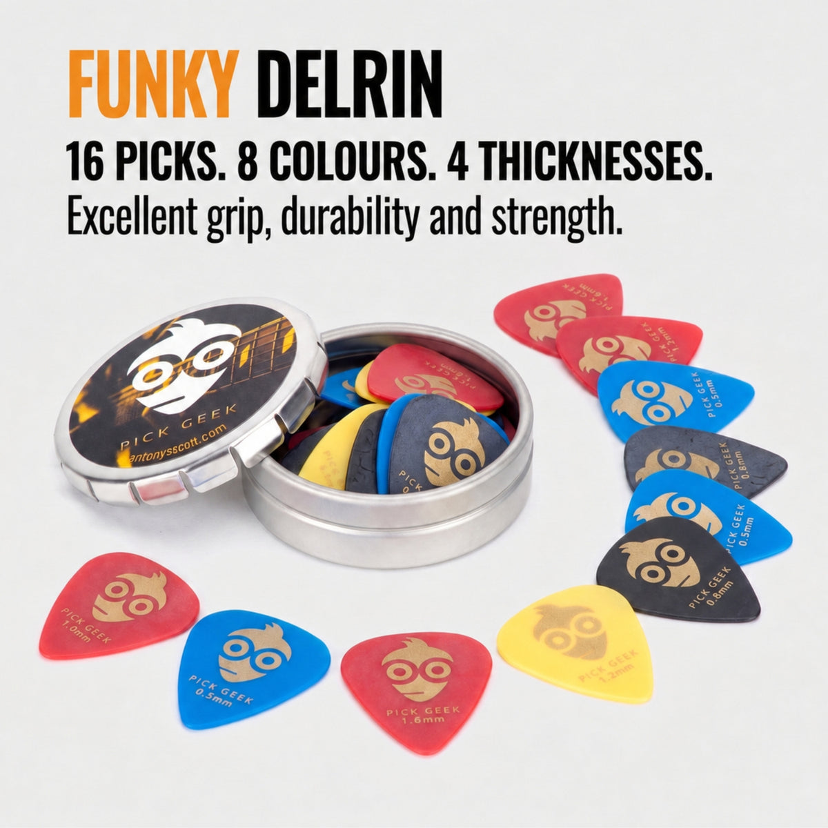 Pick Geek TRIO Guitar Pick Set - Premium Gift Edition