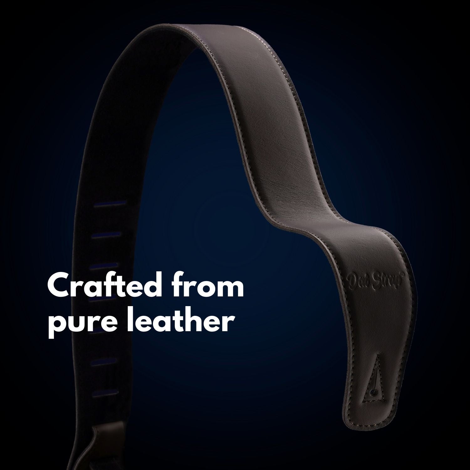 Dat Strap Leather Guitar Strap - Dark Brown