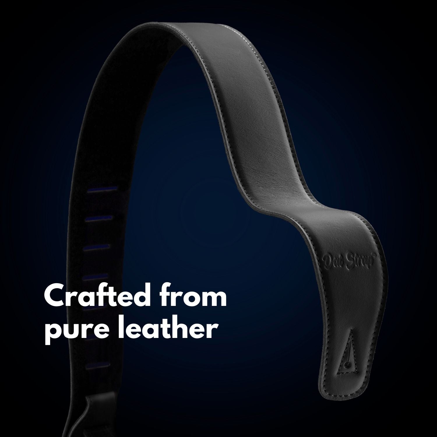 Dat Strap Leather Guitar Strap - Black