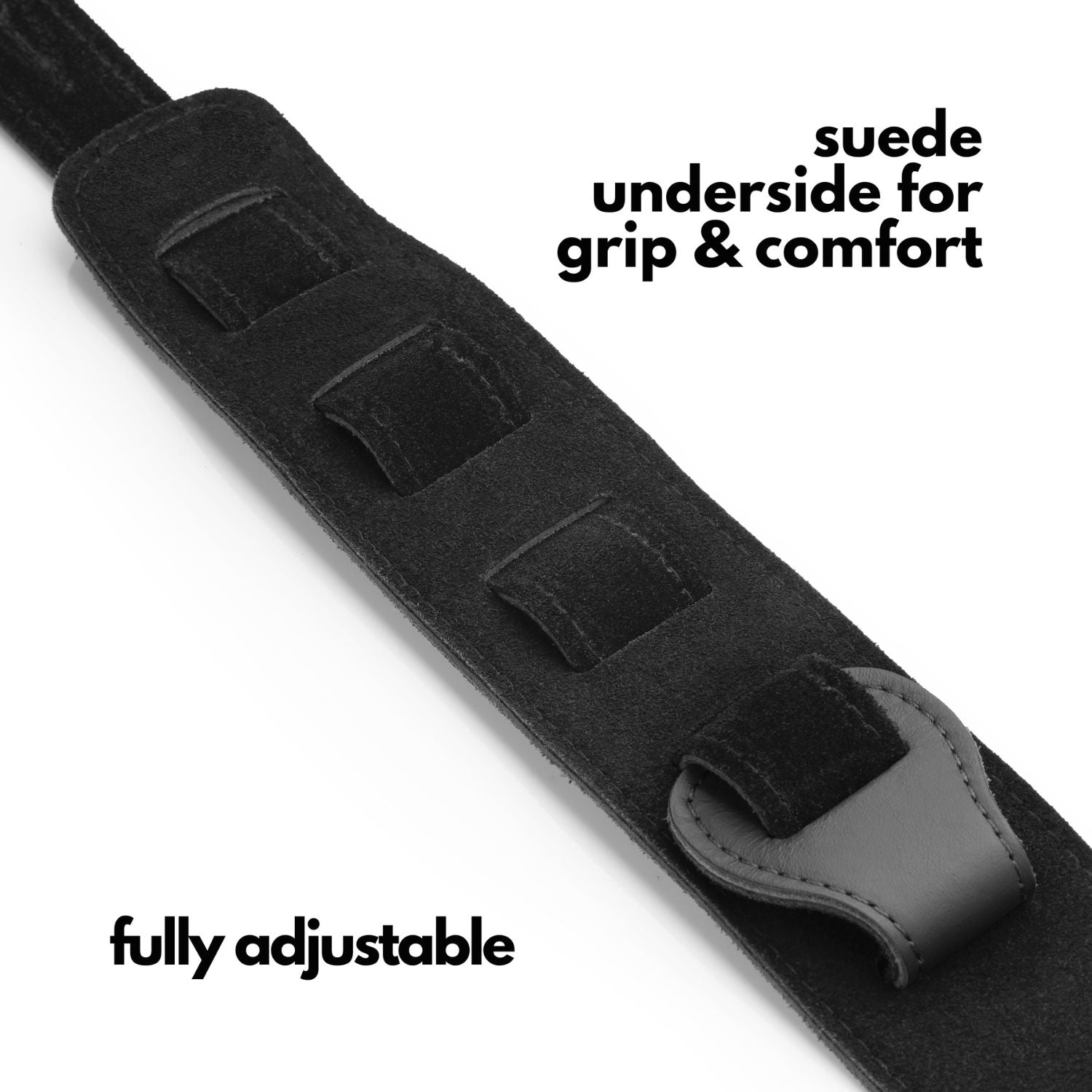 Dat Strap Leather Guitar Strap - Black