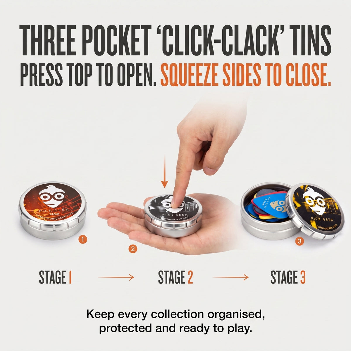 Pick Geek TRIO Guitar Pick Set - Premium Gift Edition