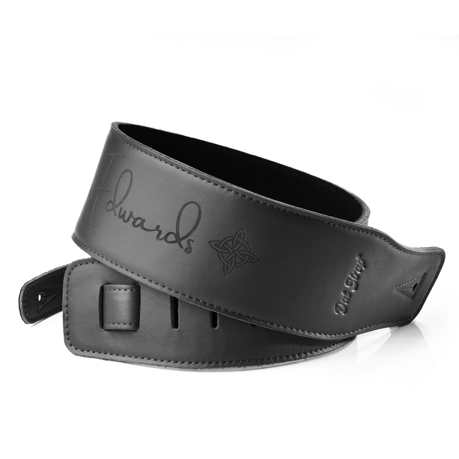 Dat Strap Wide Personalised Leather Guitar Strap