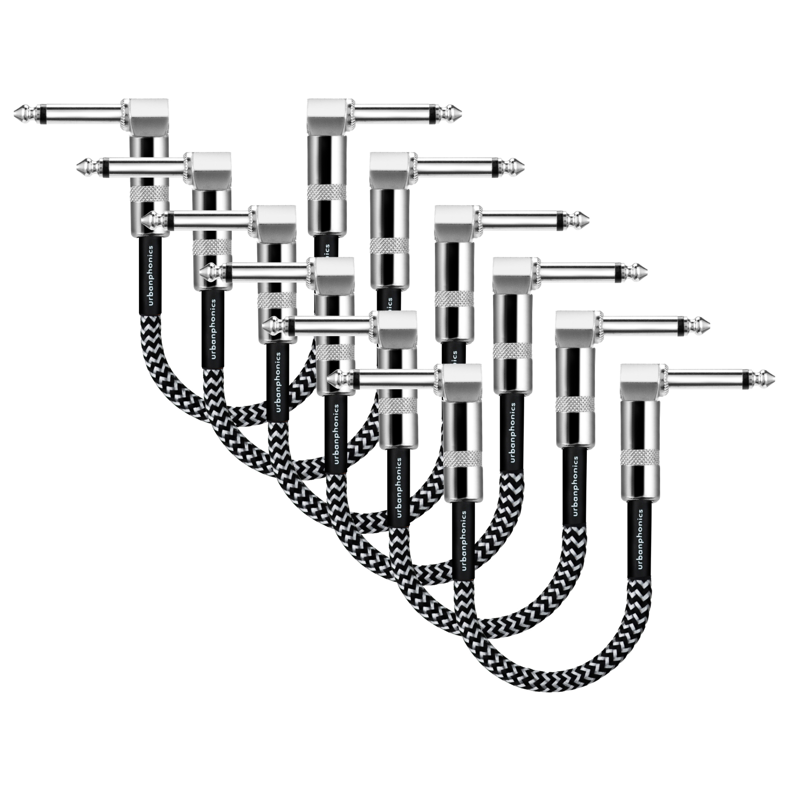 Urbanphonics Patch Cable - Black & White Tweed