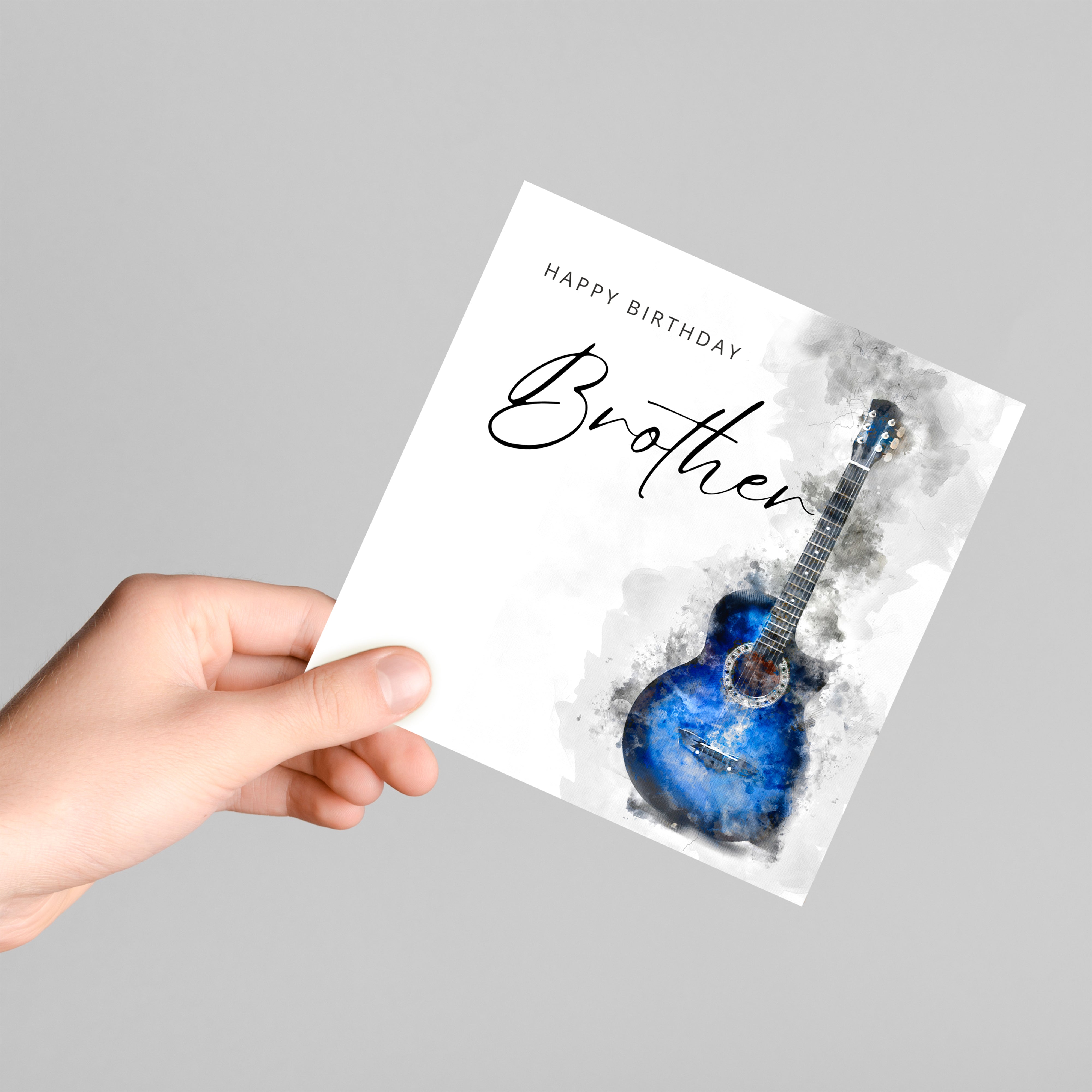 Personalised Guitar Birthday Card