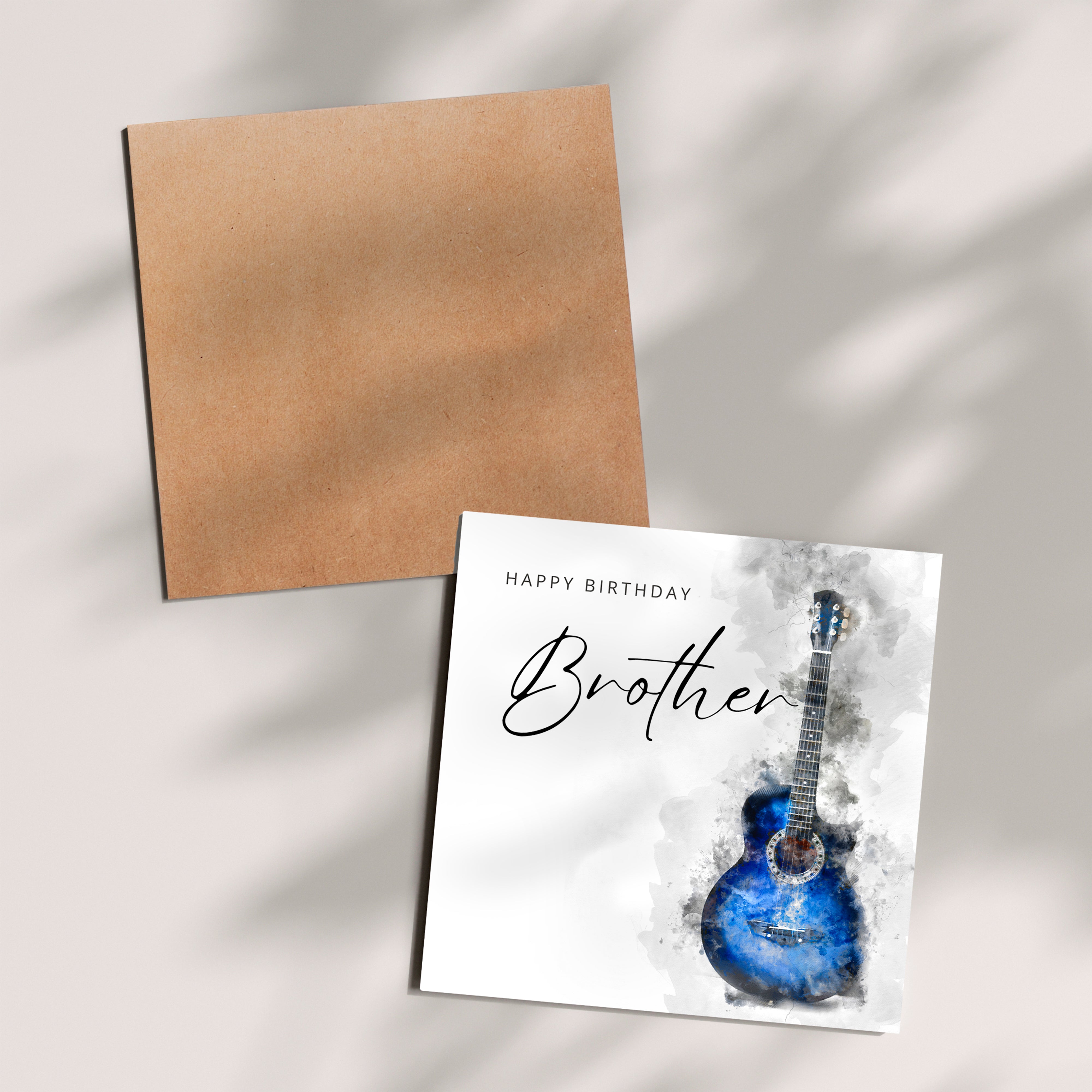 Personalised Guitar Birthday Card