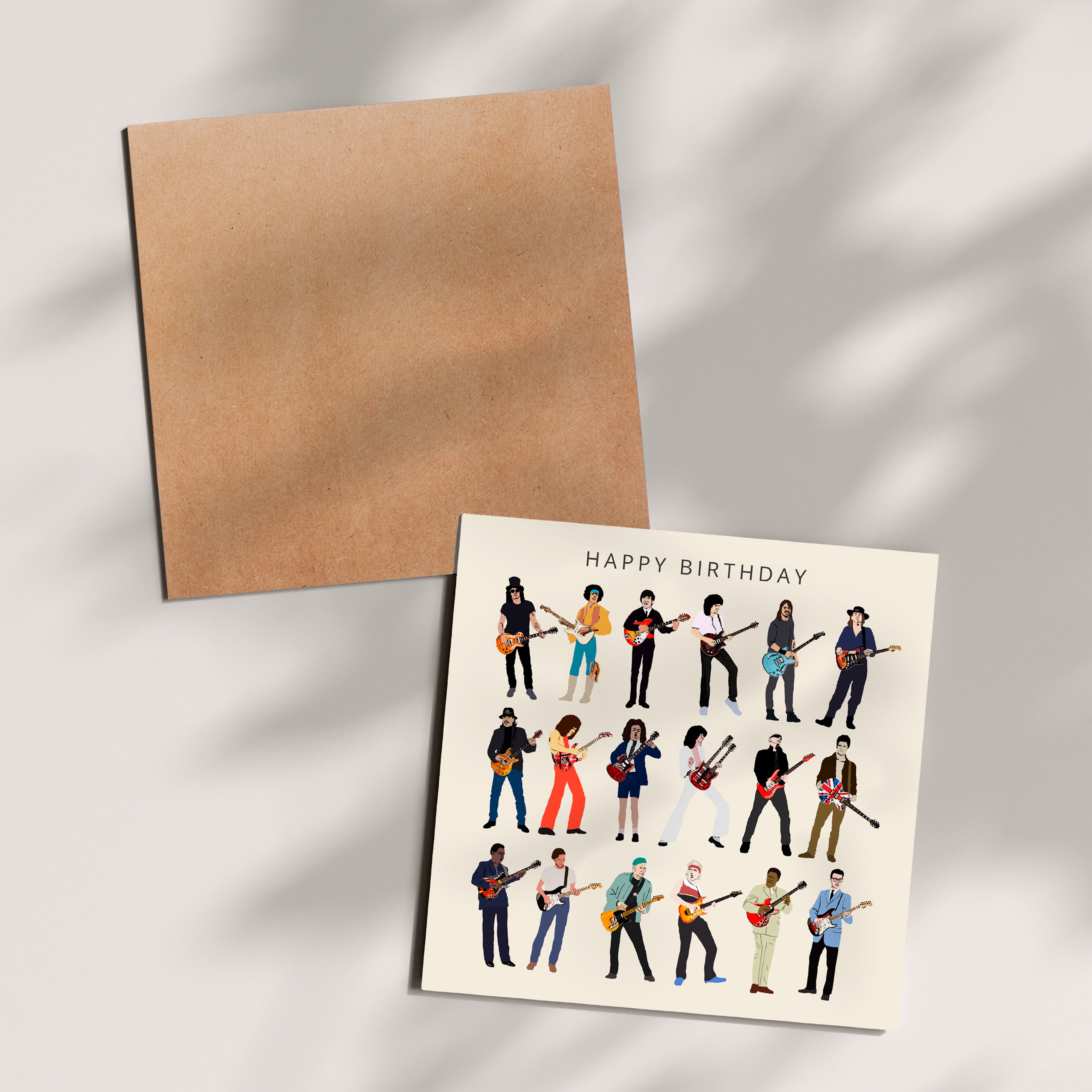 Personalised Guitar Legends Birthday Card
