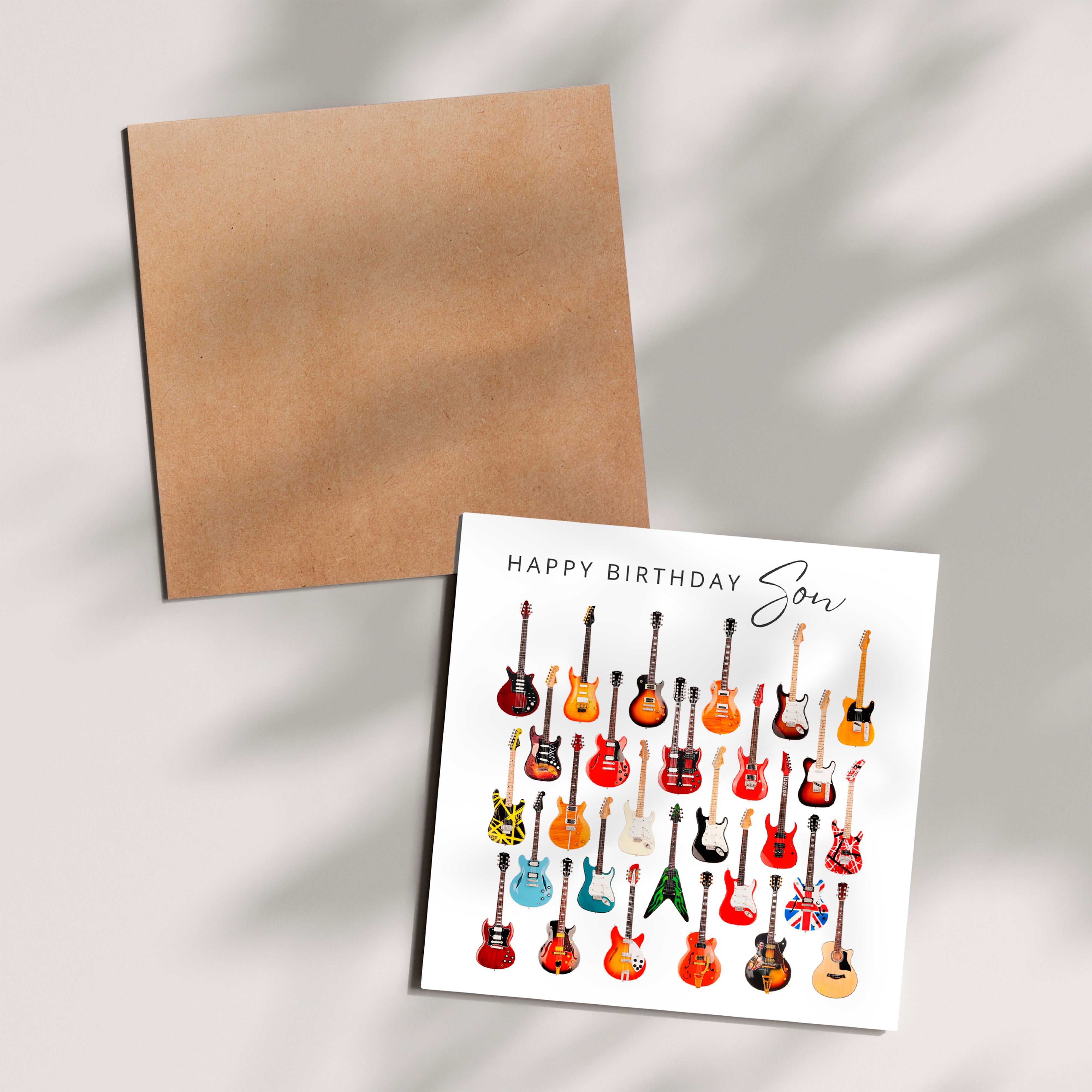 Personalised Guitar Greetings Birthday Card
