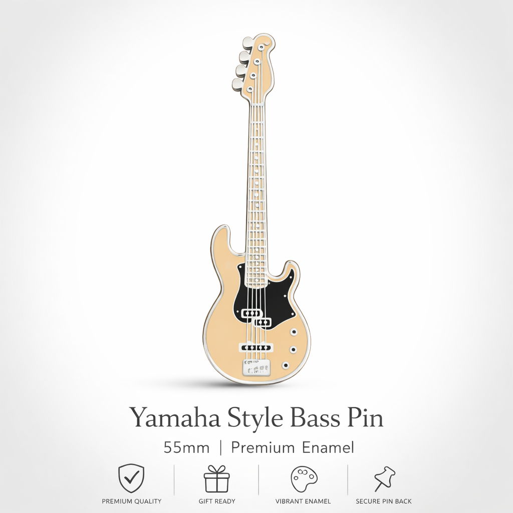 Yamaha BB Style Bass Enamel Pin Badge