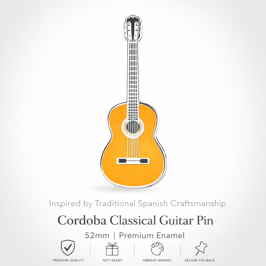 Cordoba Style Classical Guitar Enamel Pin Badge