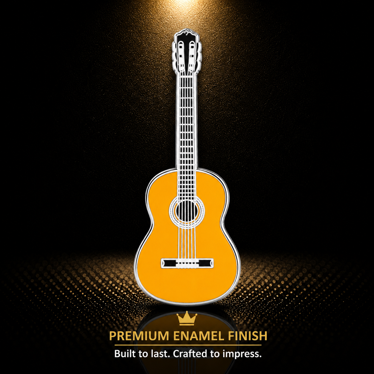 Cordoba Style Classical Guitar Enamel Pin Badge