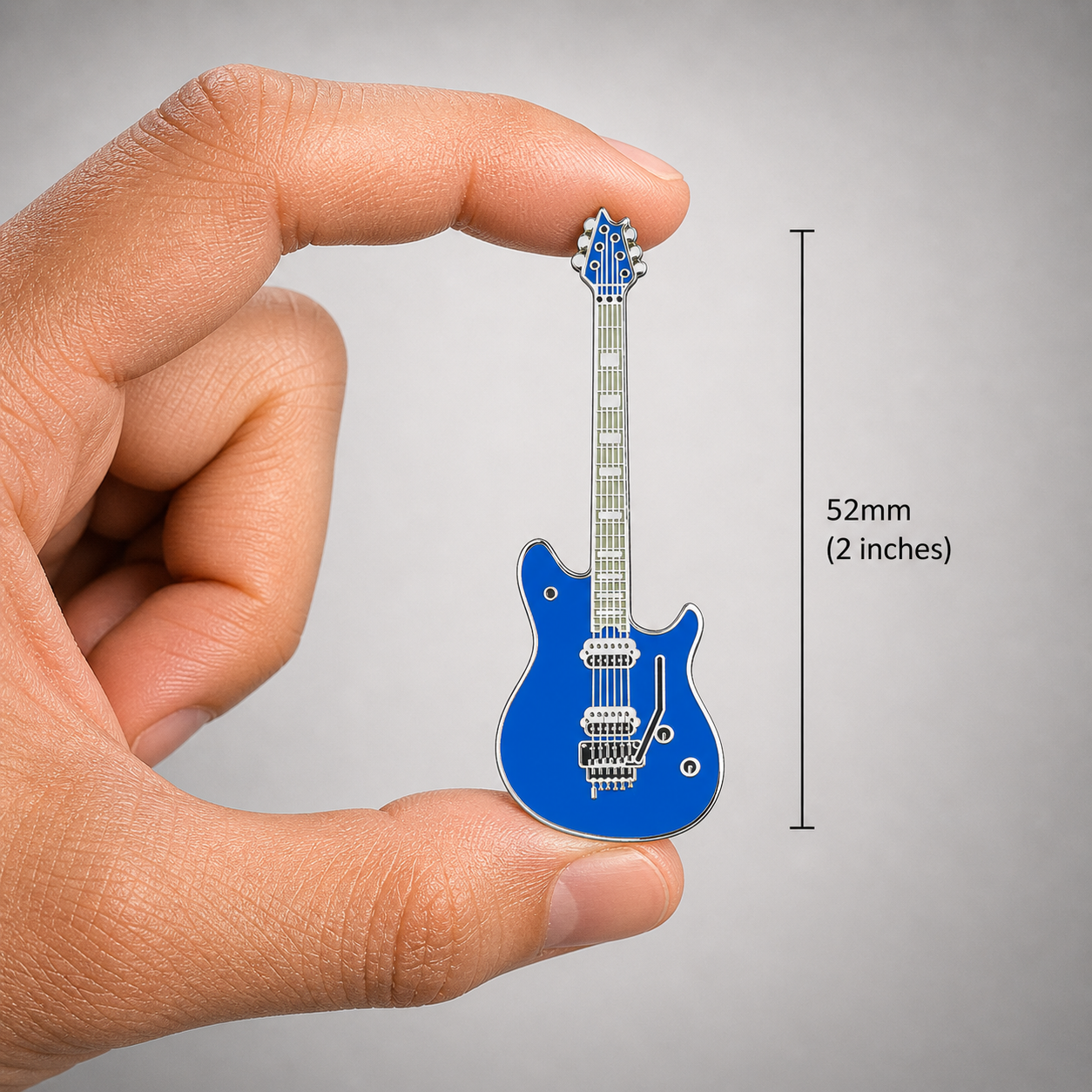 EVH Style Electric Guitar Enamel Pin Badge