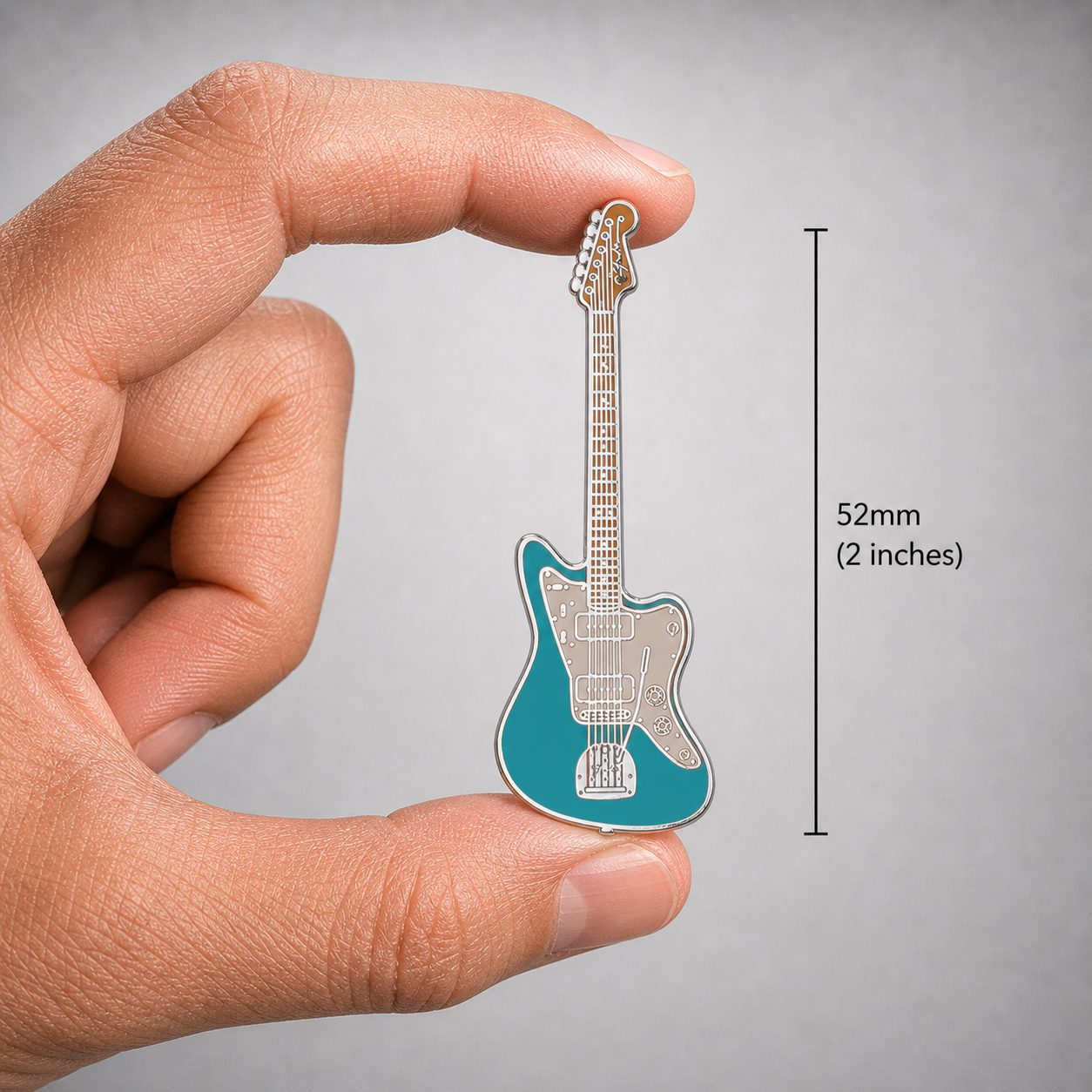 Jazzmaster-Style Guitar Enamel Pin Badge