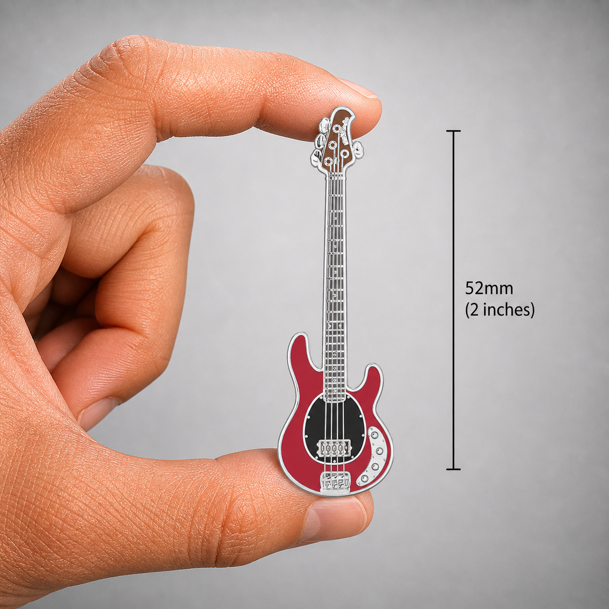 Music Man Style Bass Enamel Pin Badge