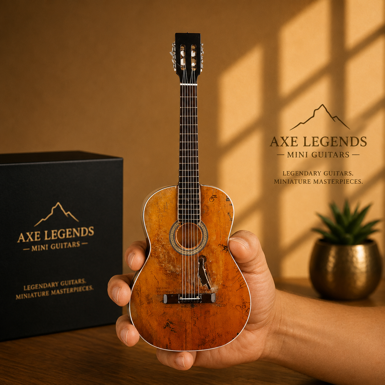 Axe Legends Mini Guitar - Willie Nelson Trigger Style Collector Model