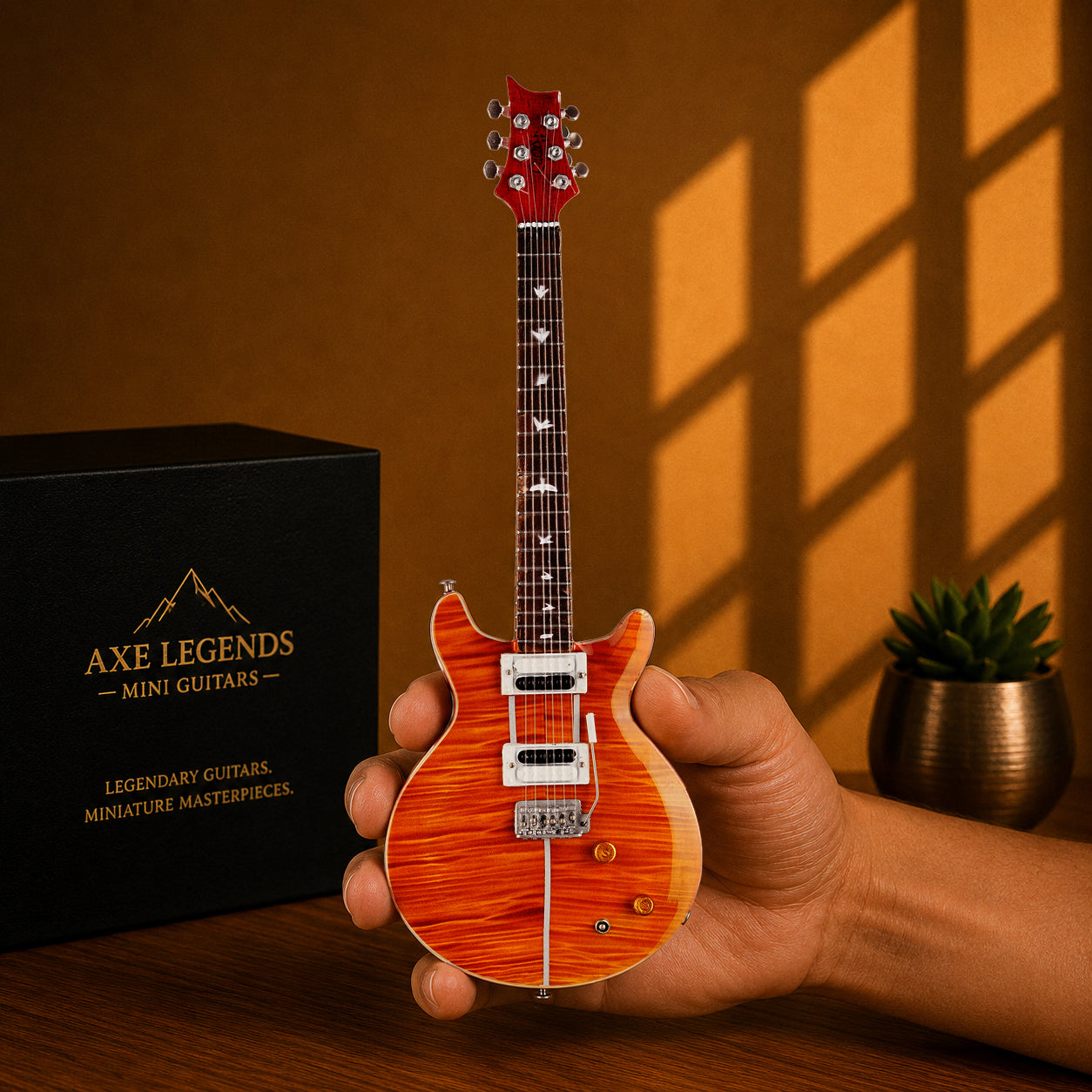 Axe Legends Mini Guitar - PRS Santana Style Collector Model