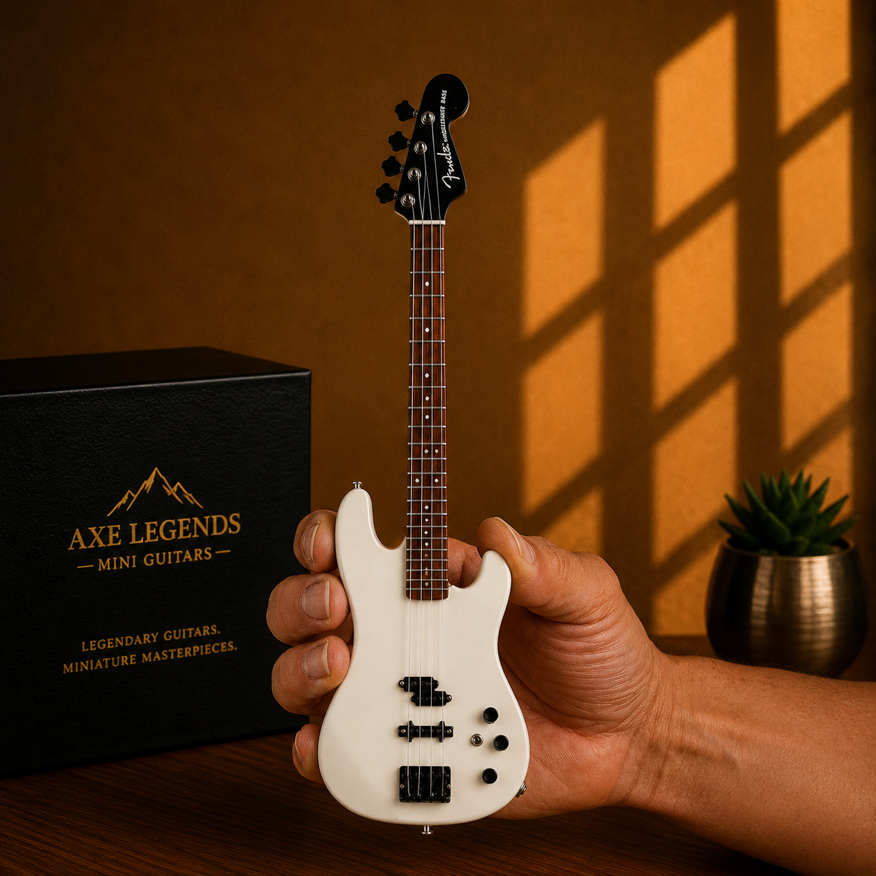 Axe Legends Mini Bass Guitar - Precision Bass Style Collector Model