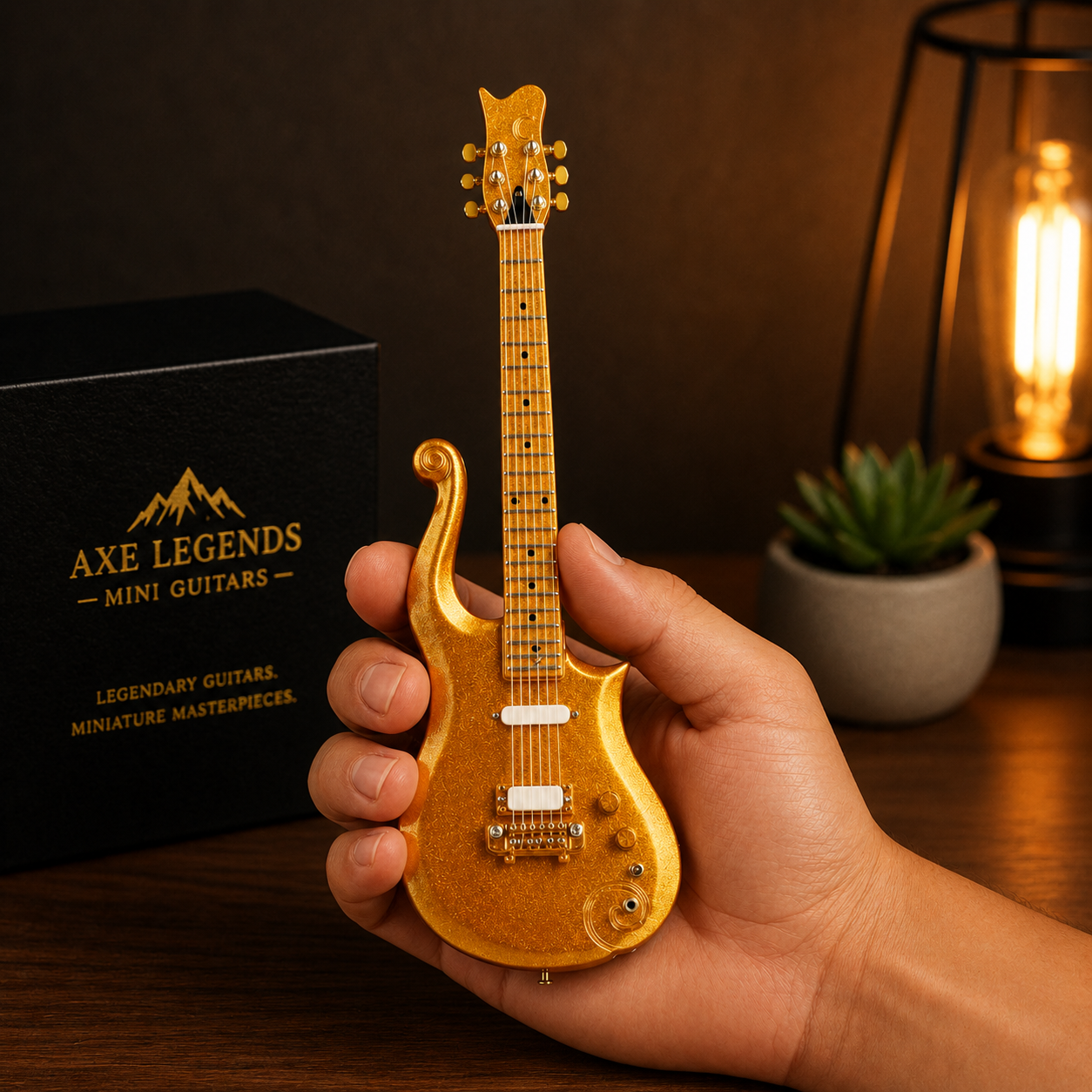 Axe Legends Mini Guitar - Prince Cloud Style Collector Model