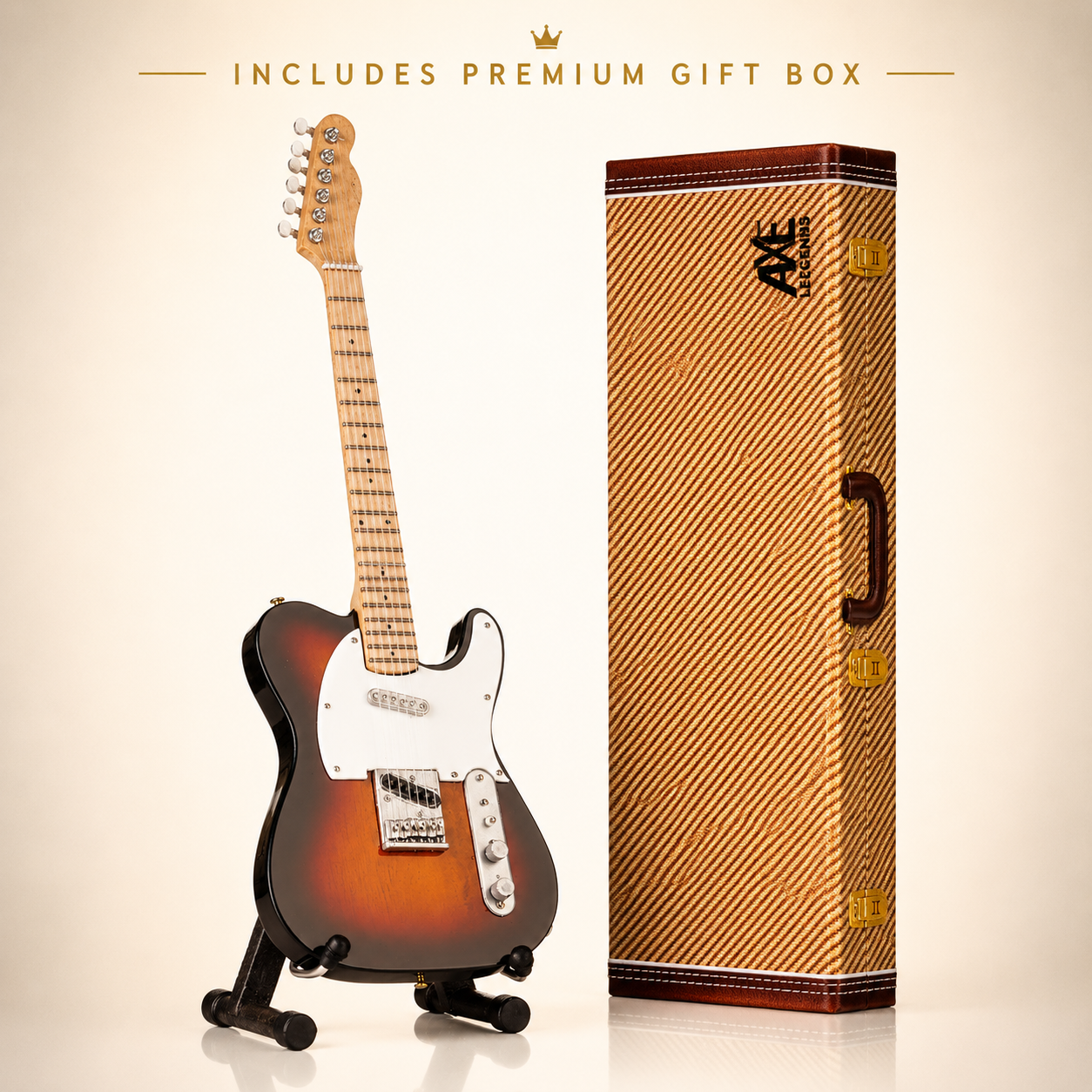 Axe Legends Mini Guitar - Sunburst Radiohead Style Collector Model