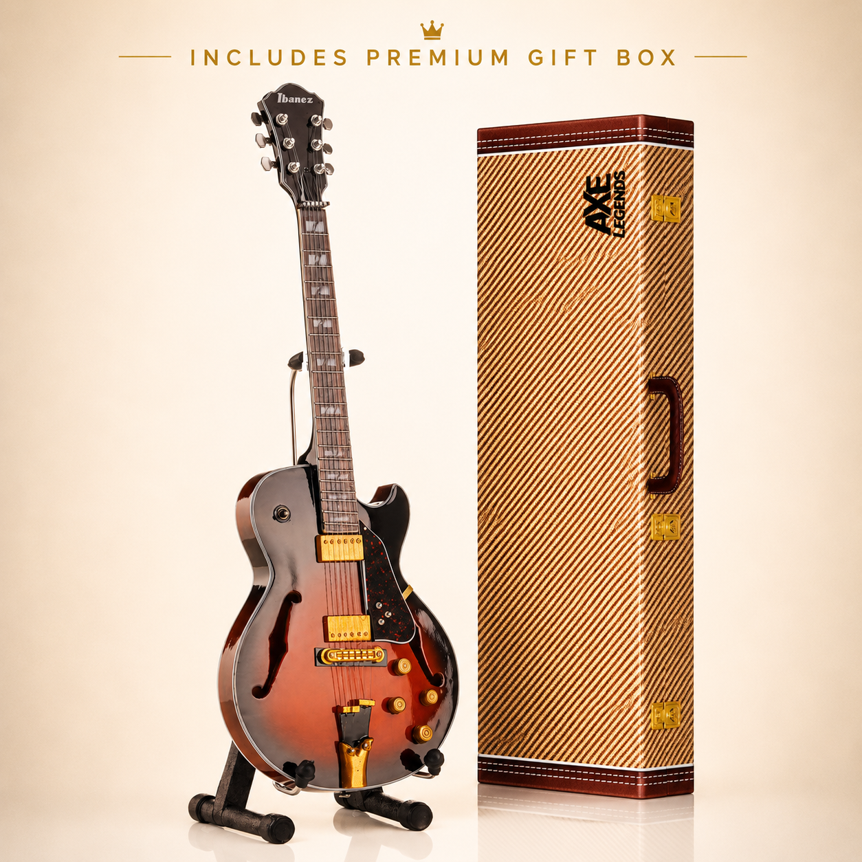 Axe Legends Mini Guitar - George Benson Style Collector Model