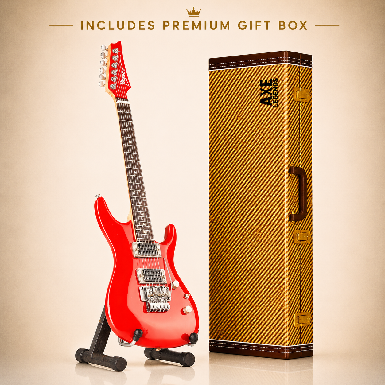 Axe Legends Mini Guitar - Joe Satriani Style Collector Model