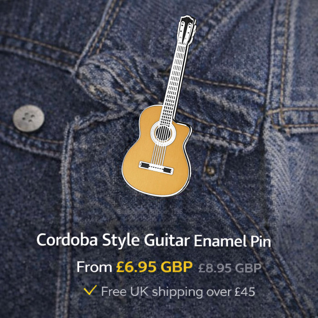 Cordoba Style Classical Guitar Enamel Pin Badge