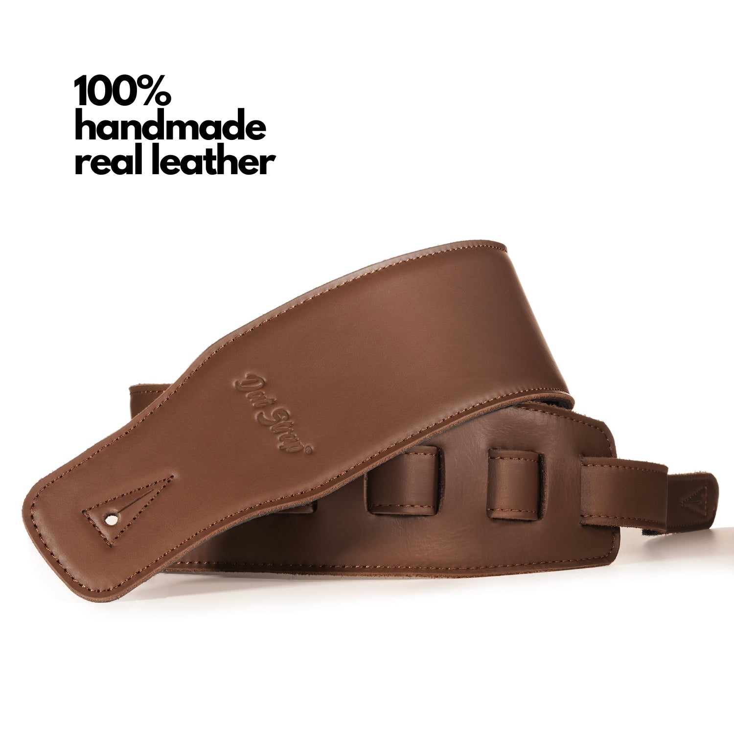 Dat Strap Wide Leather Guitar Strap