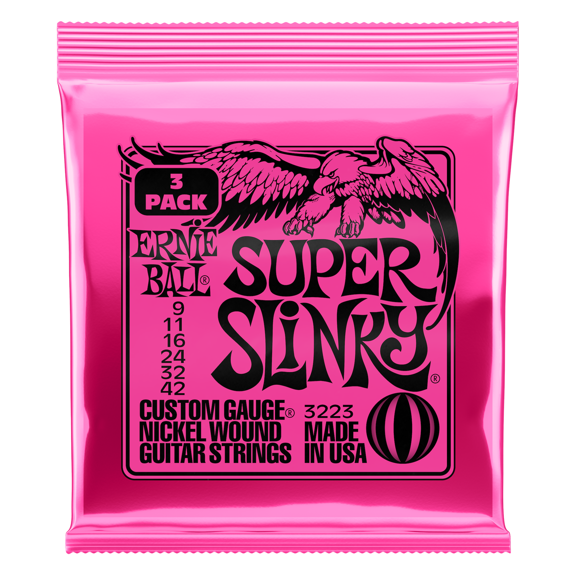 ERNIE BALL SUPER SLINKY GUITAR STRINGS