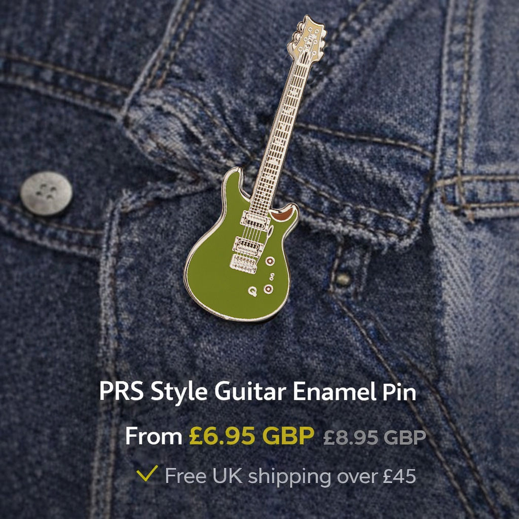 PRS Style Guitar Enamel Pin Badge
