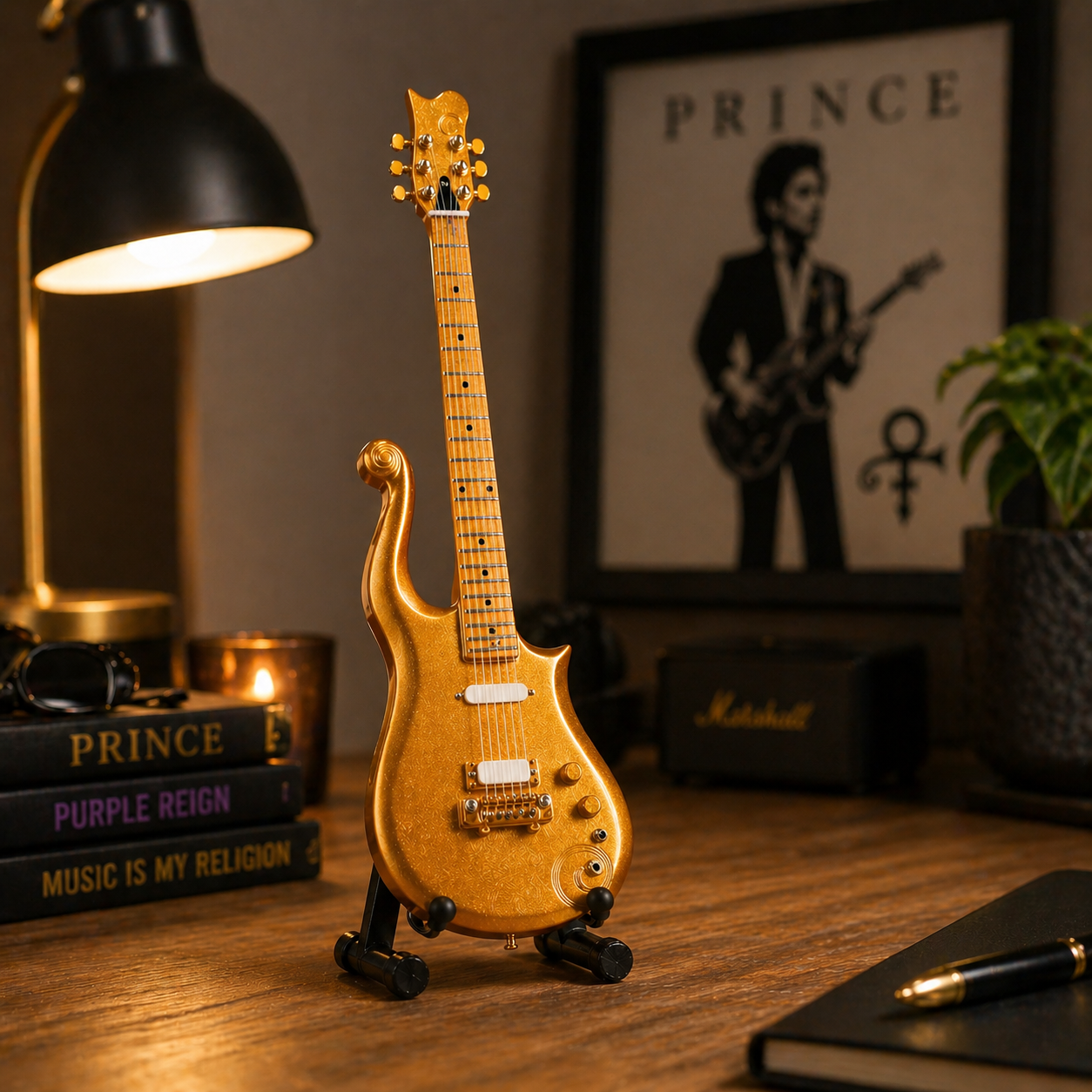 Axe Legends Mini Guitar - Prince Cloud Style Collector Model