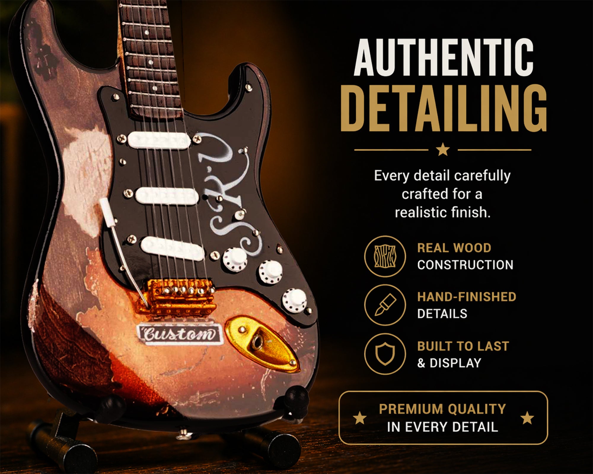 Stevie Ray Vaughan Mini Guitar
