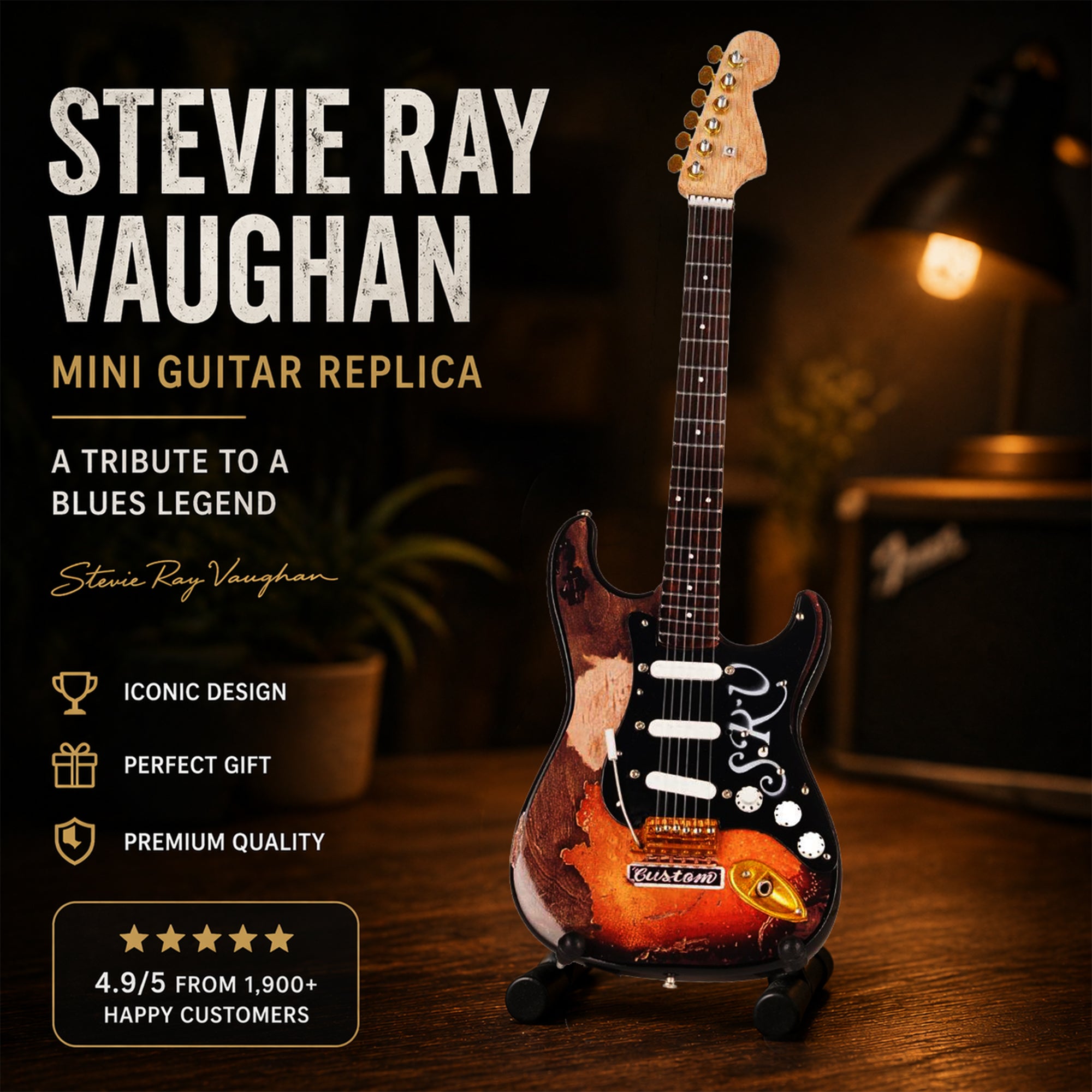 Stevie Ray Vaughan Mini Guitar