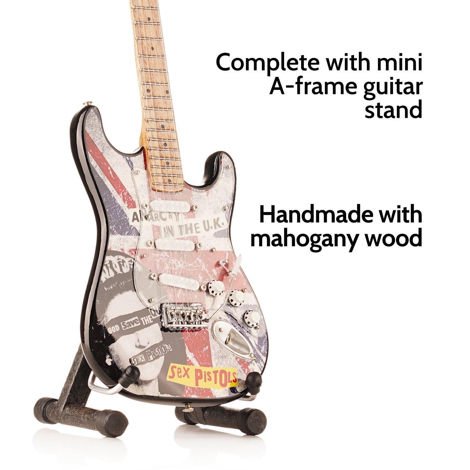 Axe Legends Mini Guitar - Sex Pistols Style Collector Model