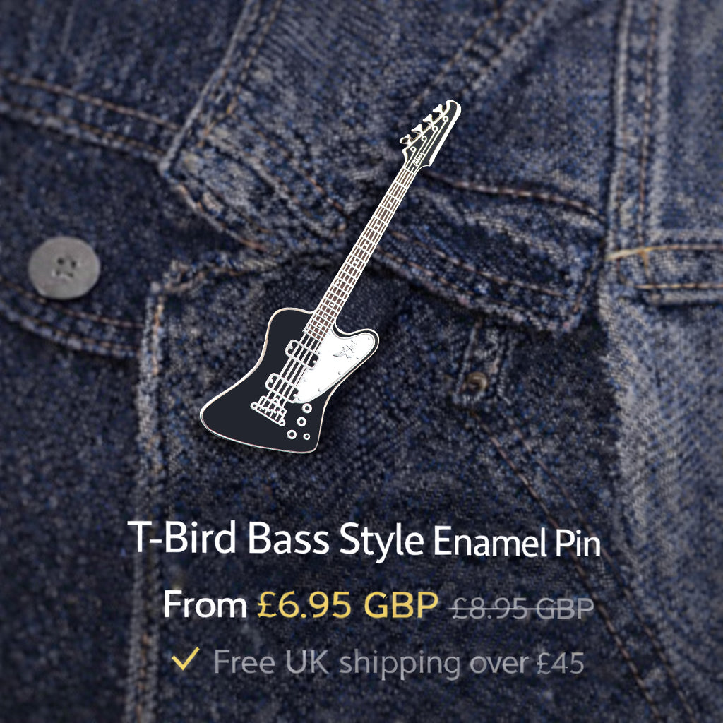 Thunderbird Style Bass Enamel Pin Badge