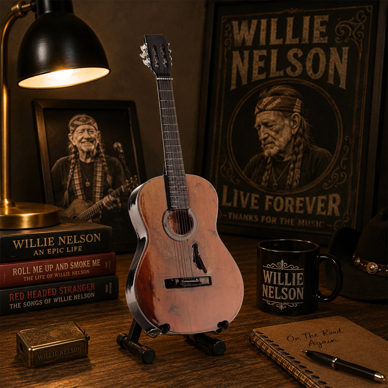 Axe Legends Mini Guitar - Willie Nelson Trigger Style Collector Model