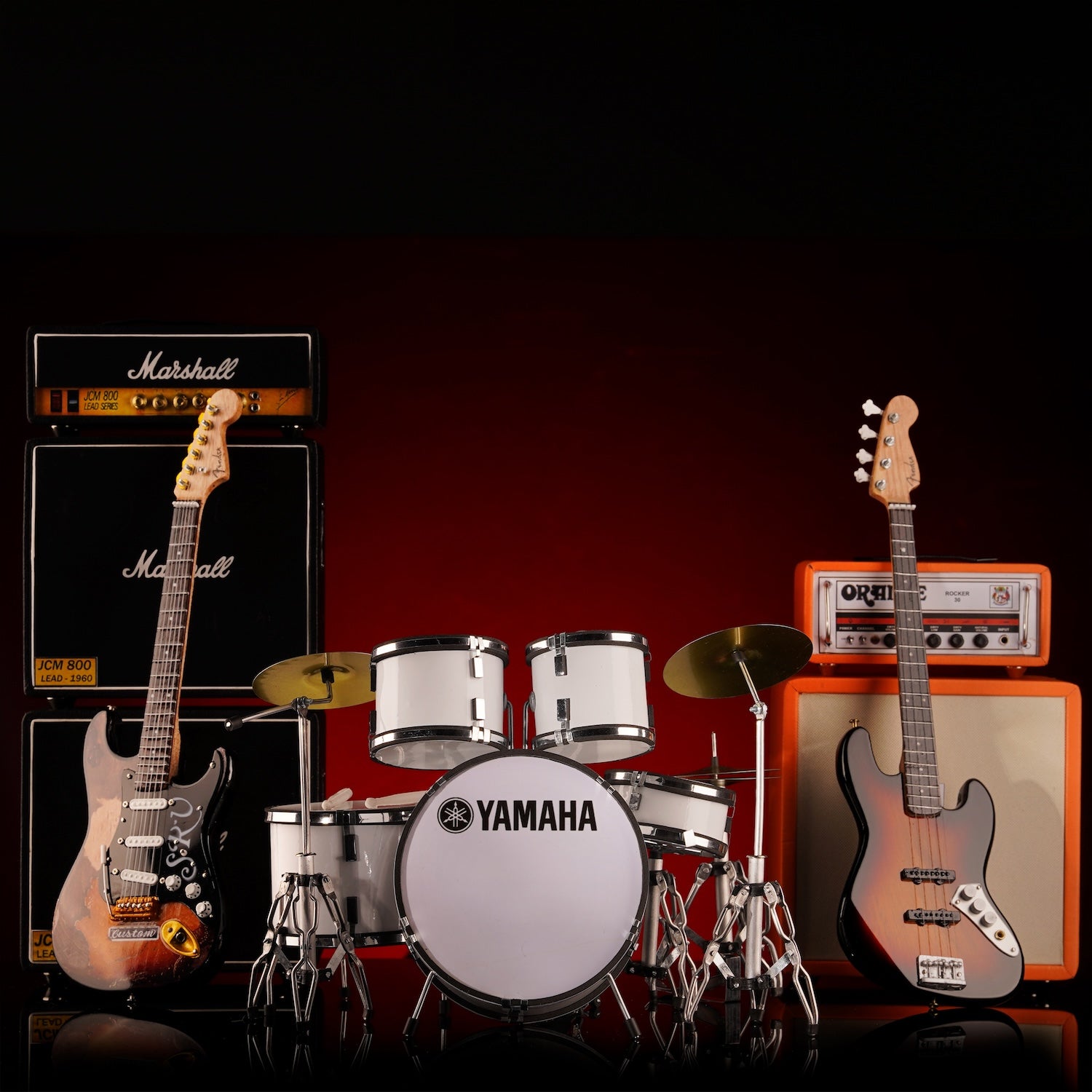 Drum Minis - Yamaha White Mini Drum Set