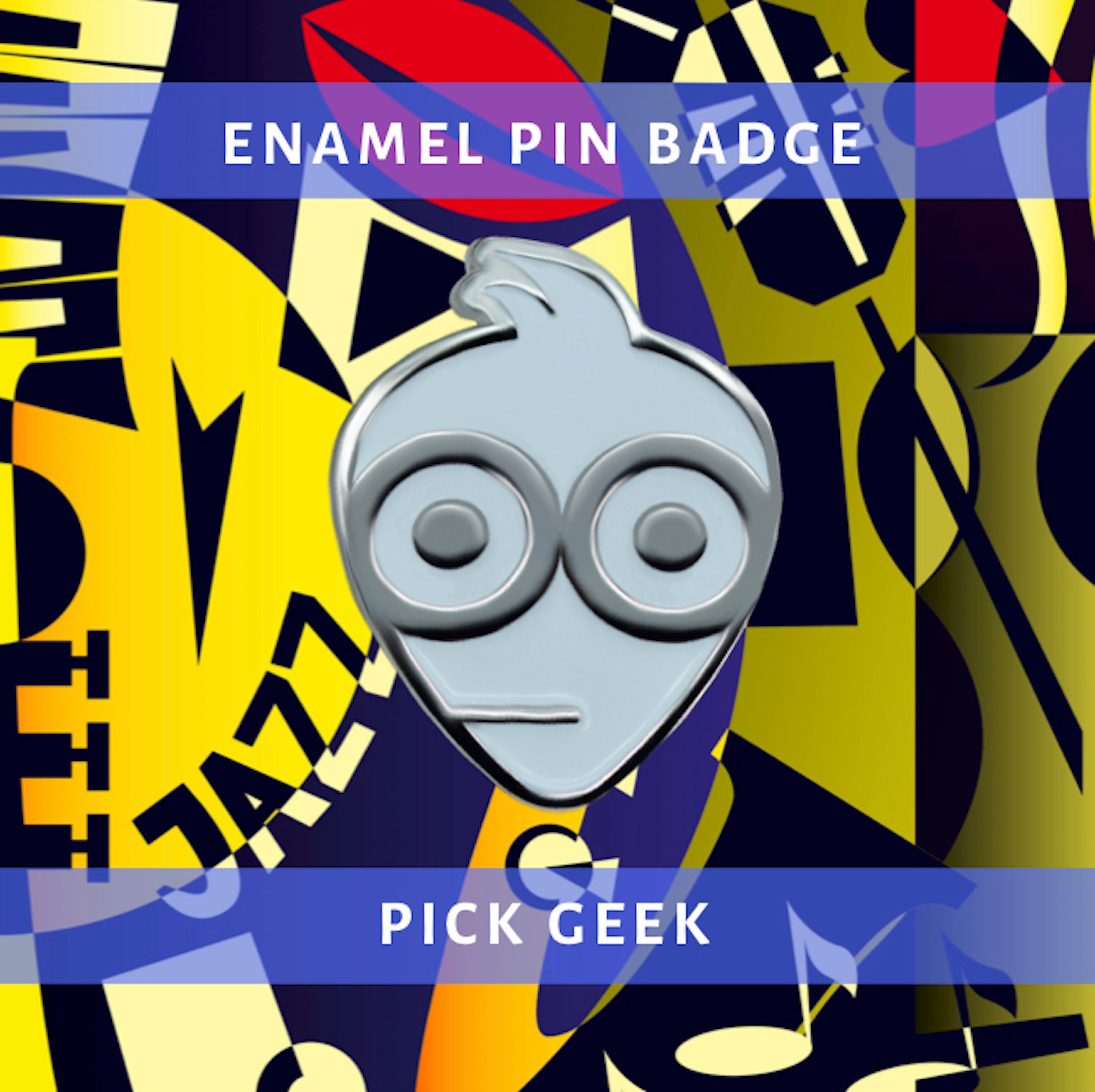 Pick Geek Enamel Pin