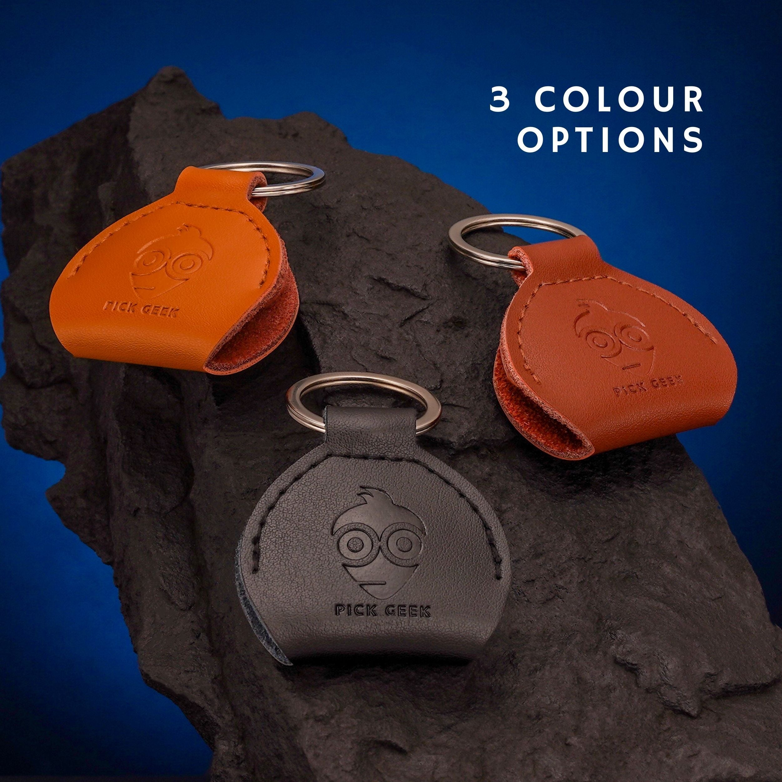 Pick Geek Leather Pick Holder Keyring