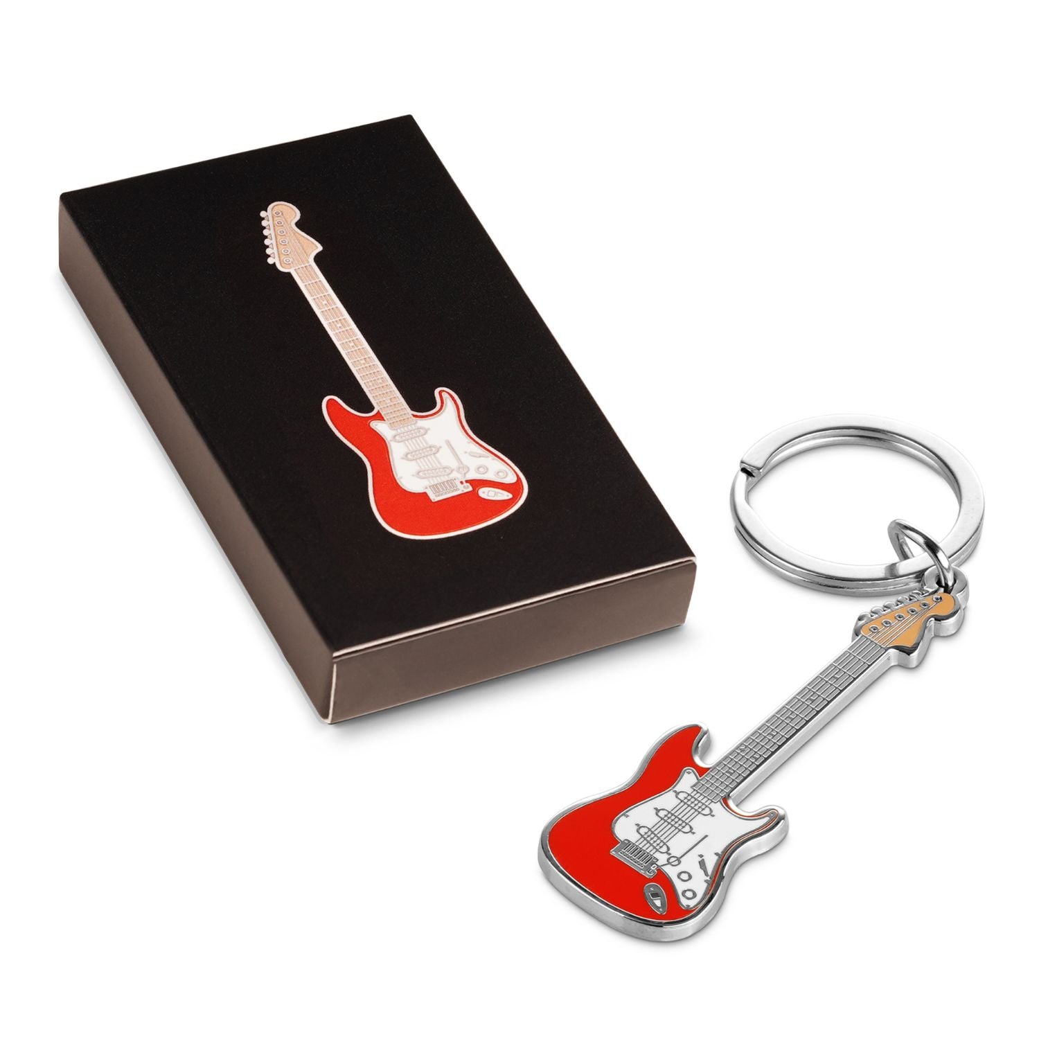 Pick Geek Mini Guitar Keyrings - Guitar & Bass Keyring Collection