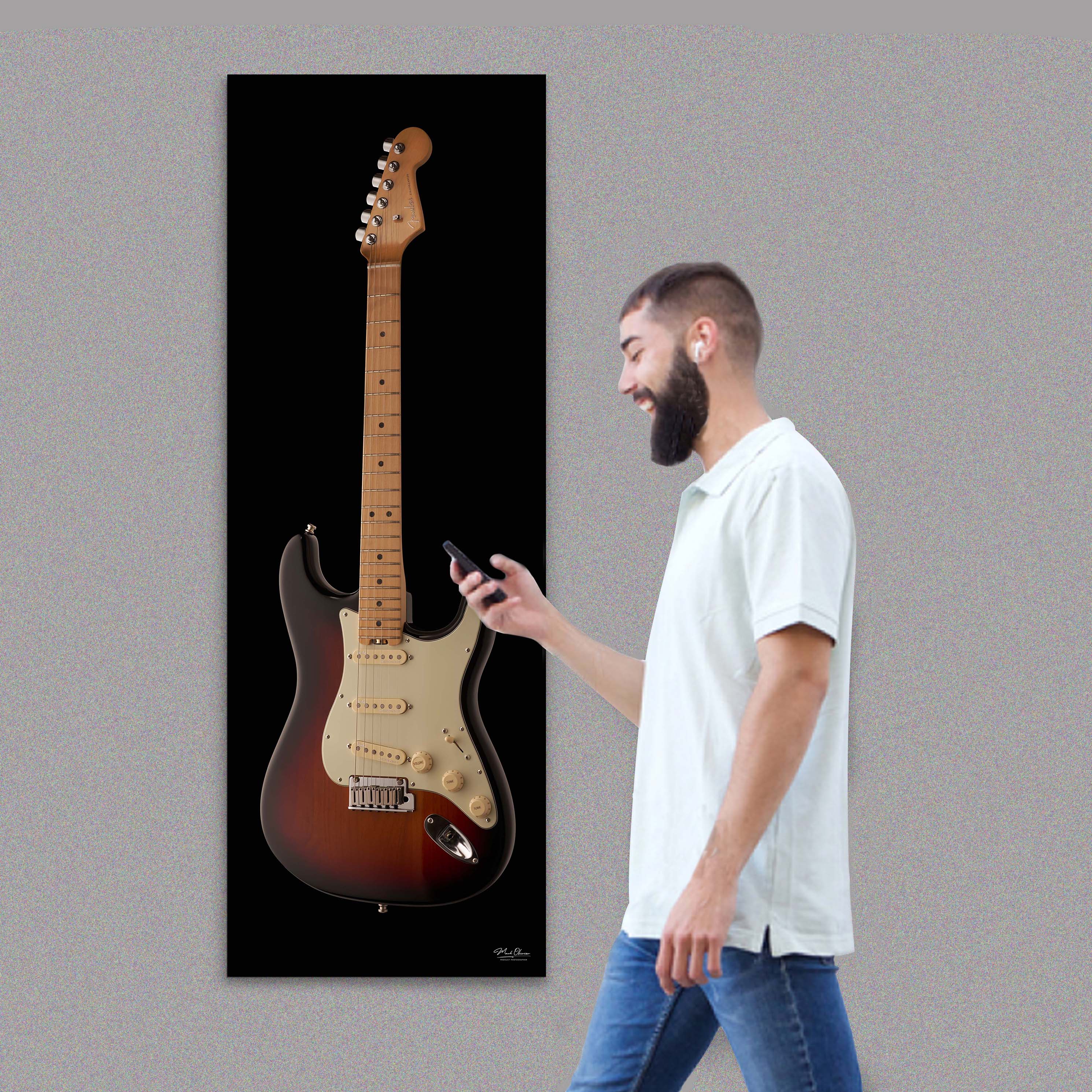 A0 Guitar Strip Poster