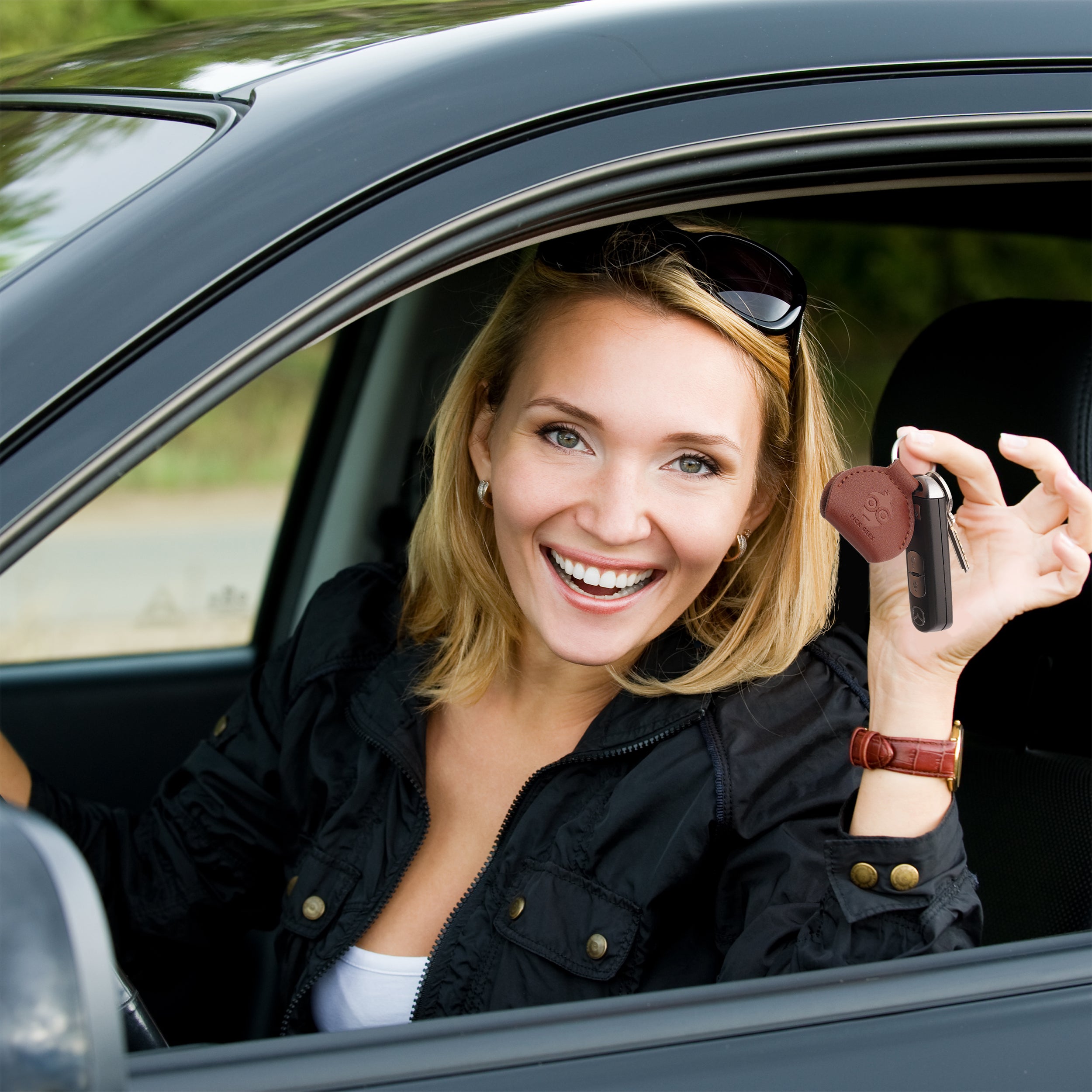 Pick Geek Leather Pick Holder Keyring