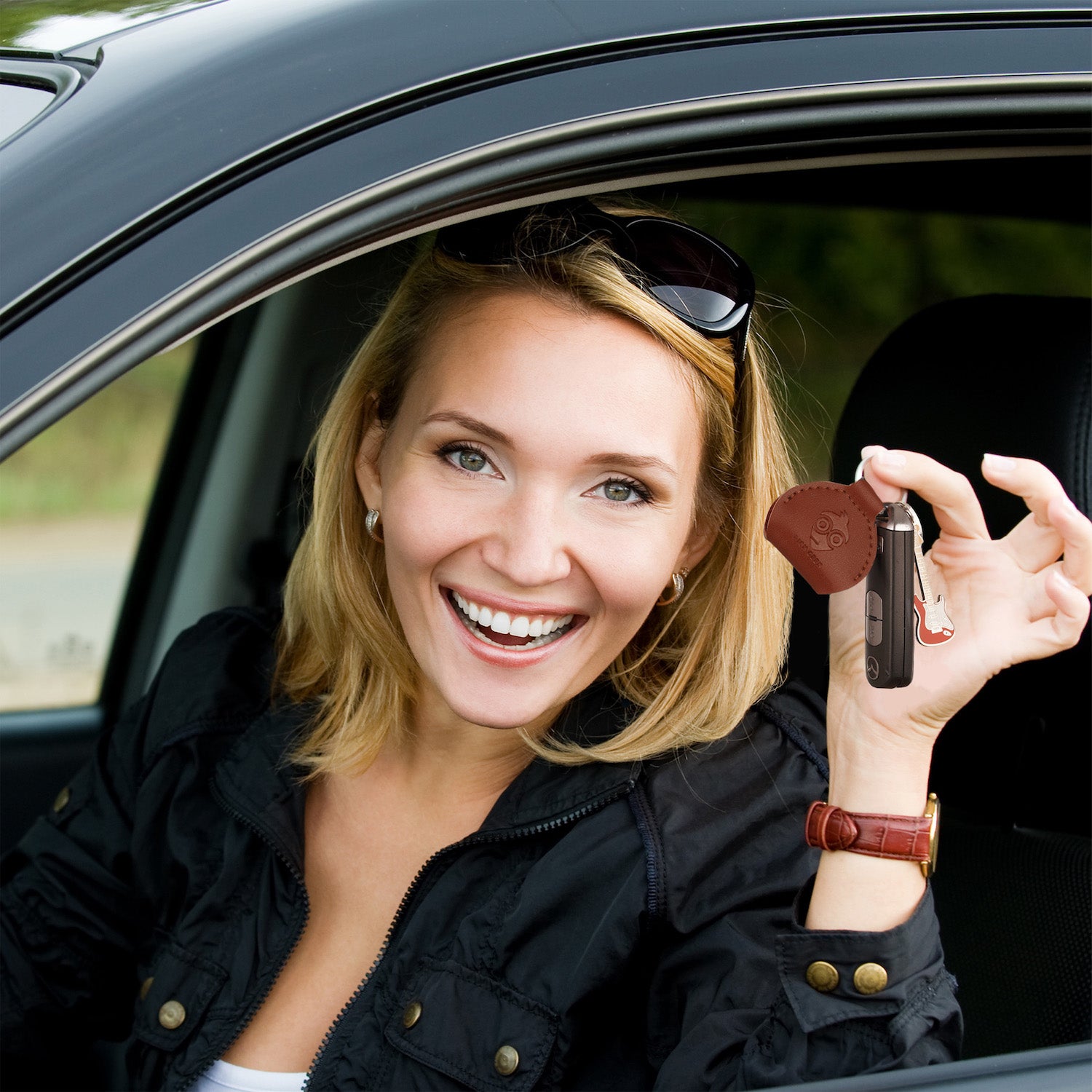 Pick Geek Strat Guitar Keyring