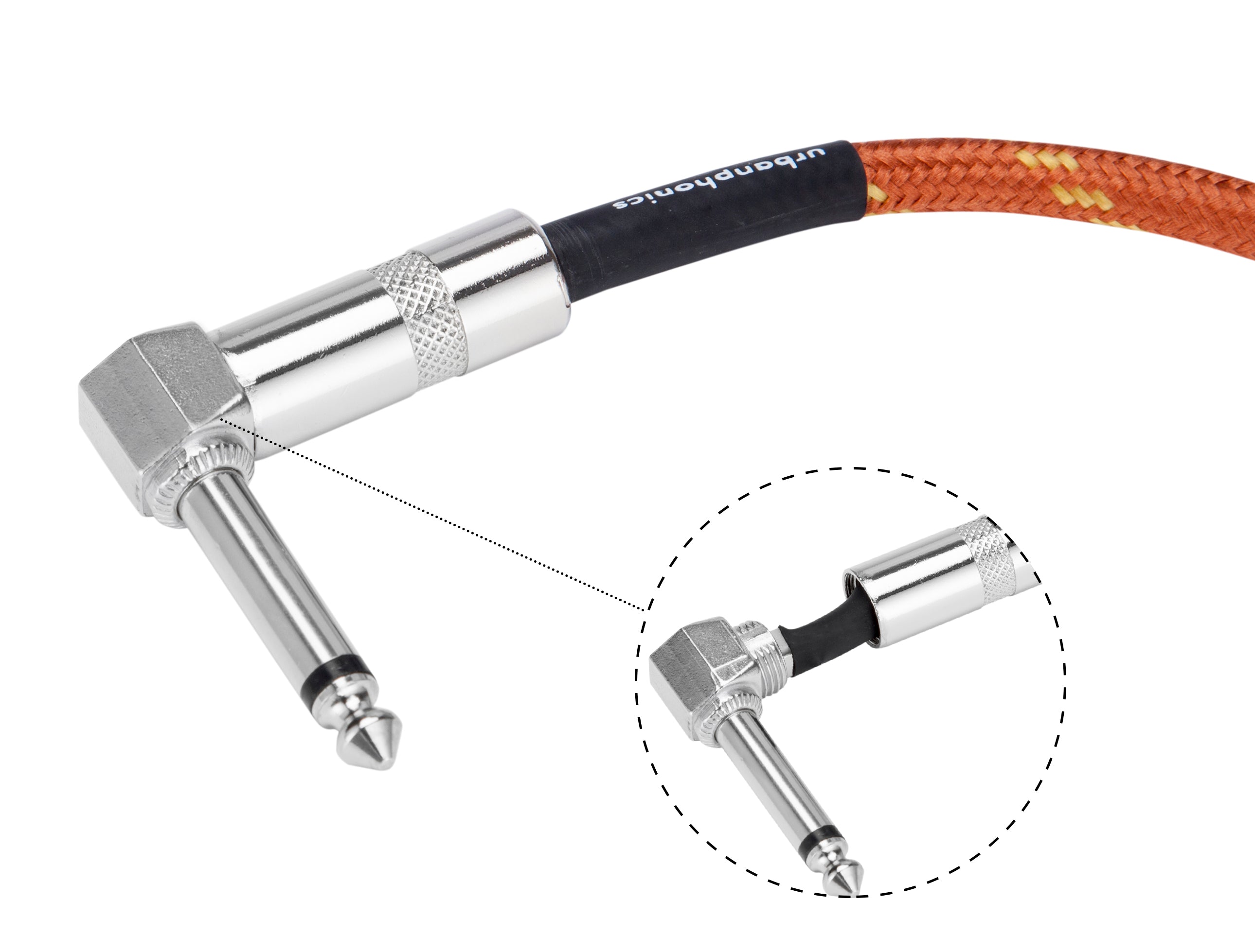 Urbanphonics Patch Cable - Copper Colour Tweed