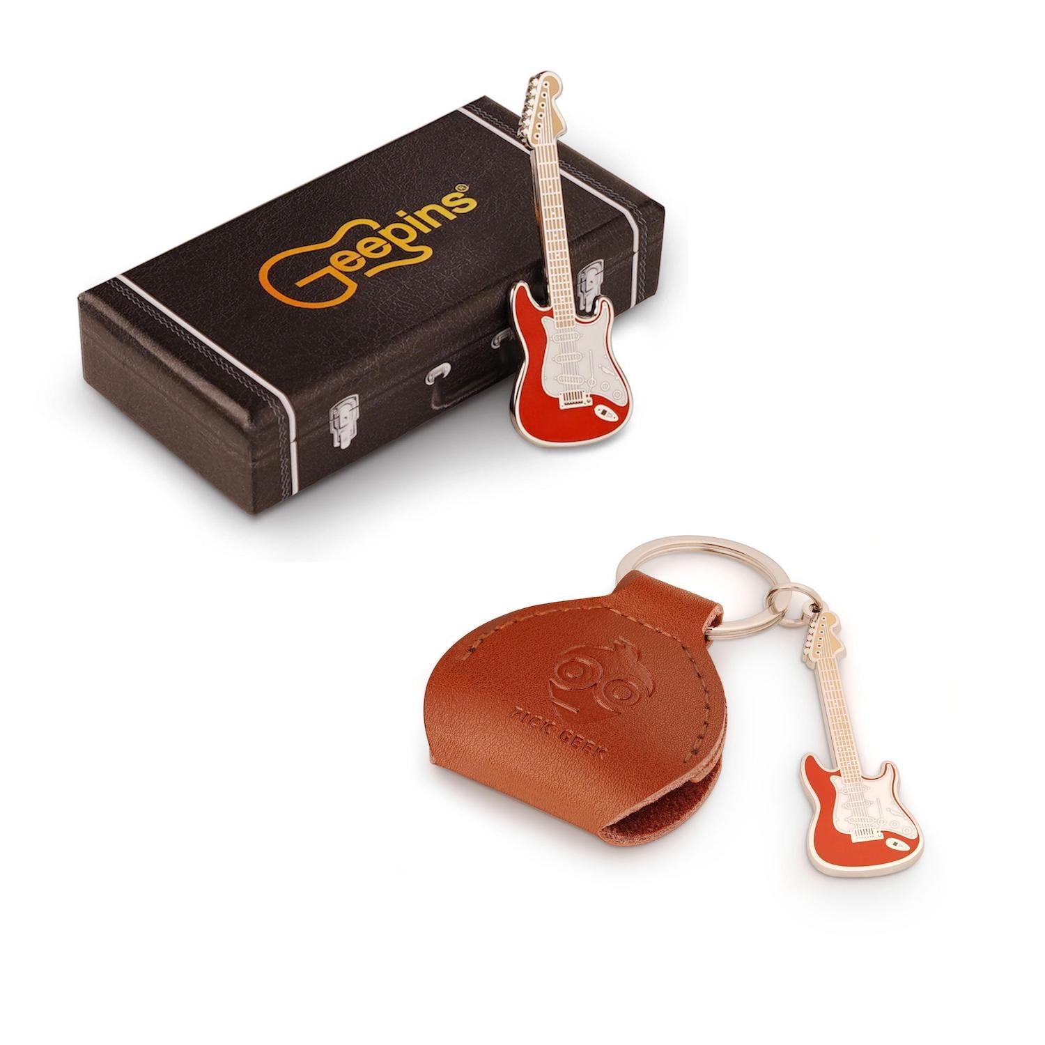 Pick Geek Keyring & Pin Combinations